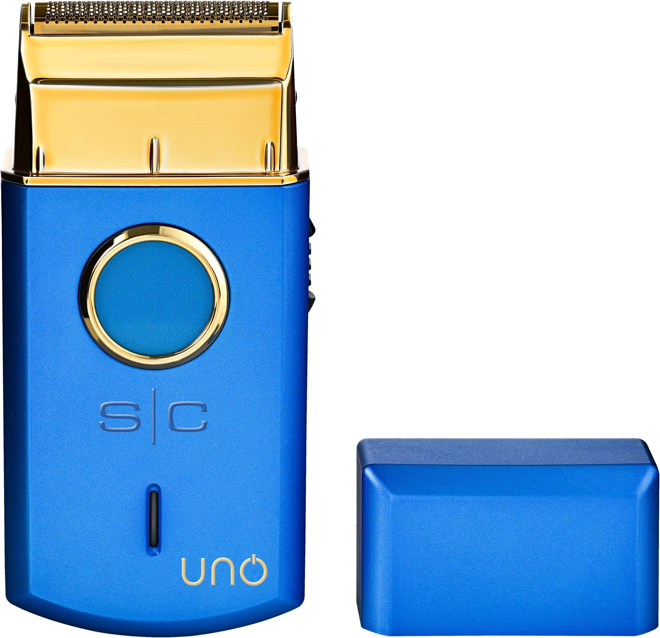 StyleCraft Uno Cordless Single Foil Shaver, Mini Travel Size, Portable, Gold Titanium Premium Head, Turbocharged Motor