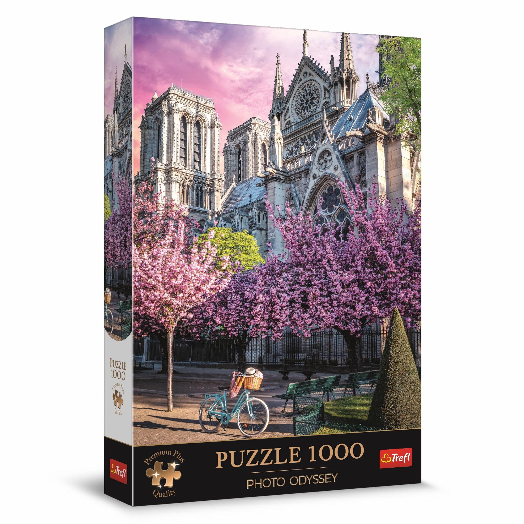 Trefl Premium Plus Quality - Puzzle Photo Odyssey: Katedra Notre-Dame w Paryżu - 1000 Elementów, Niepowtarzalna Seria Fotograficzna, Idealne Dopasowanie Elementów, dla Dorosłych i Dzieci od 12 lat | Jakość Premium Plus: Photo Odyssey, Unikalna seria fotog