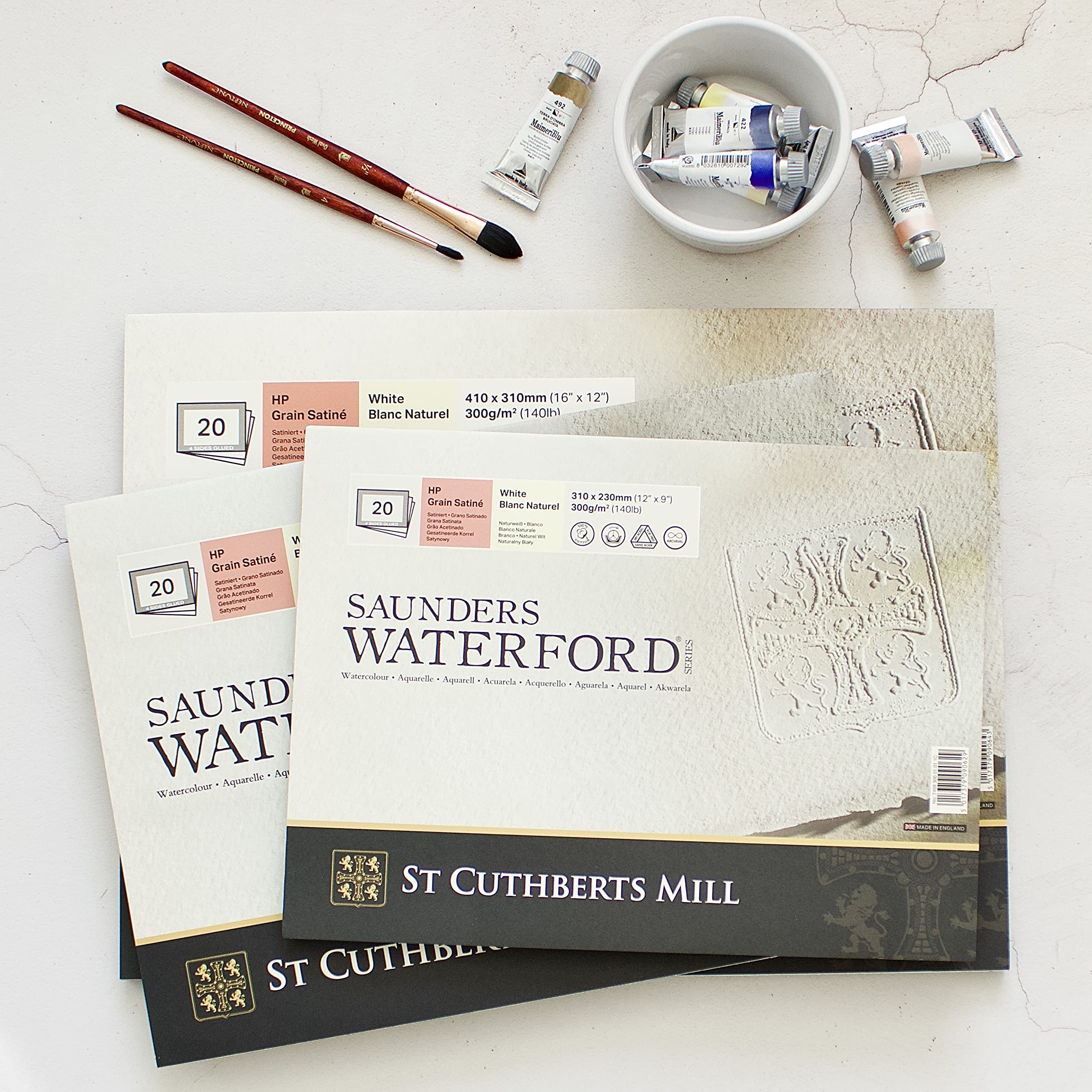 Saunders Waterford Papierblock 56 x 76 cm Packung mit 10 Blatt