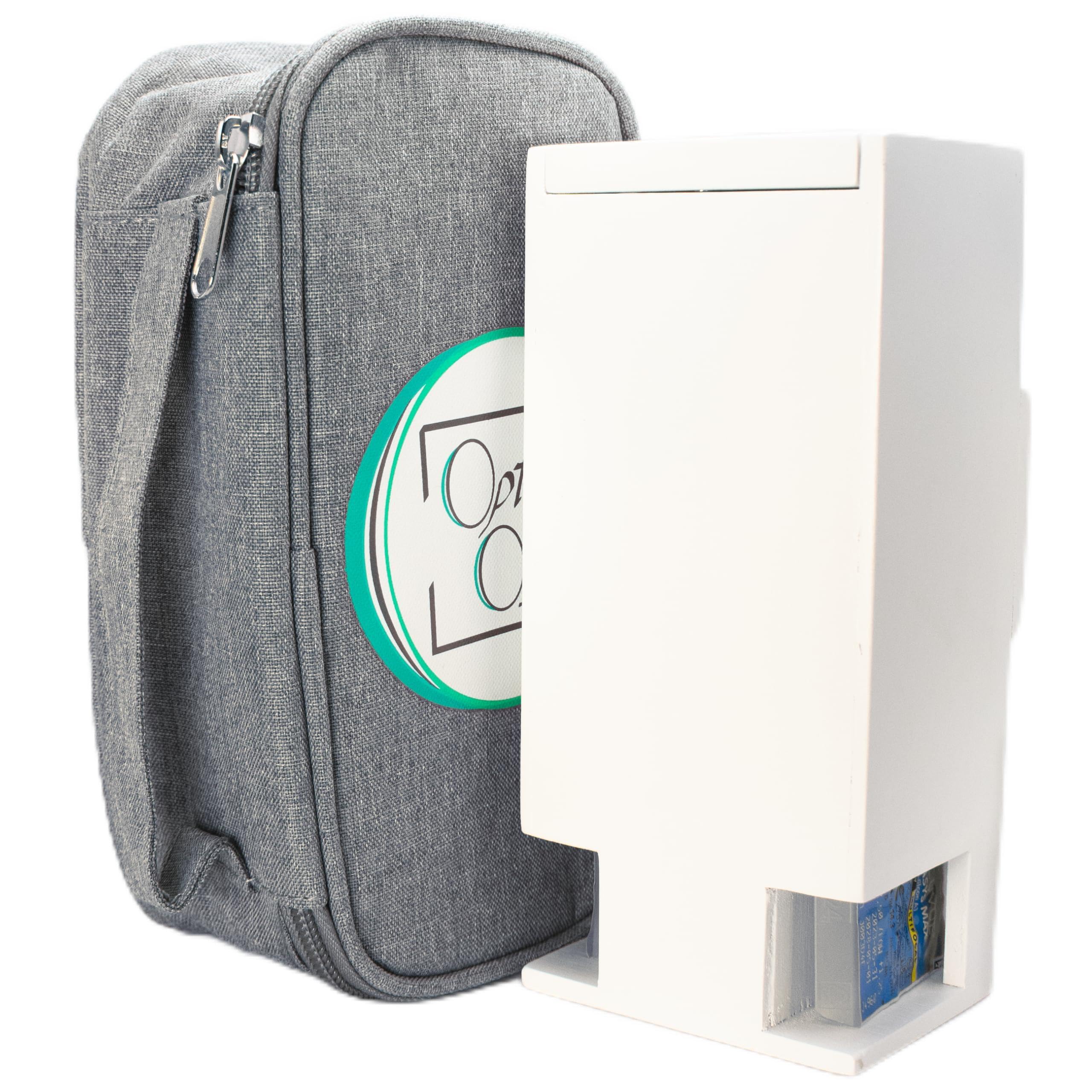 Mini organizer giornaliero per lenti a contatto, dispenser e stoccaggio, custodia da viaggio per lenti a contatto, universale per tutte le marche DailyLens (bambù bianco) - Organizer per uso