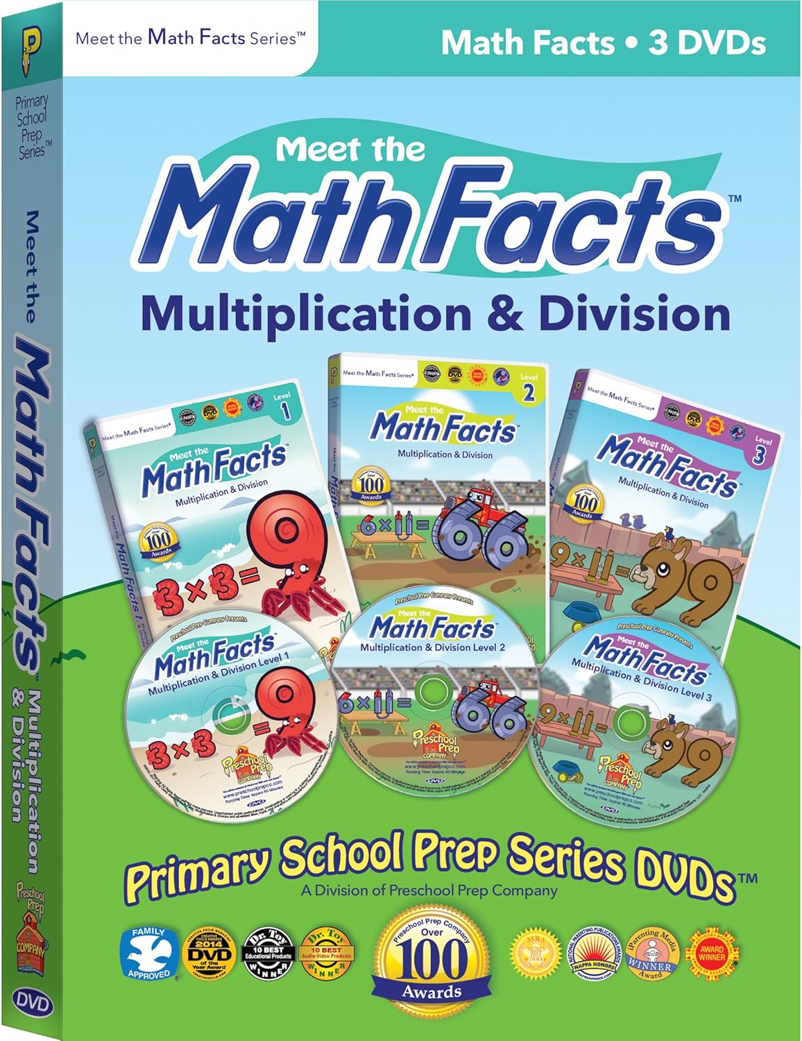 Meet the Math Facts Multiplication & Division - 3 DVD Boxed Set