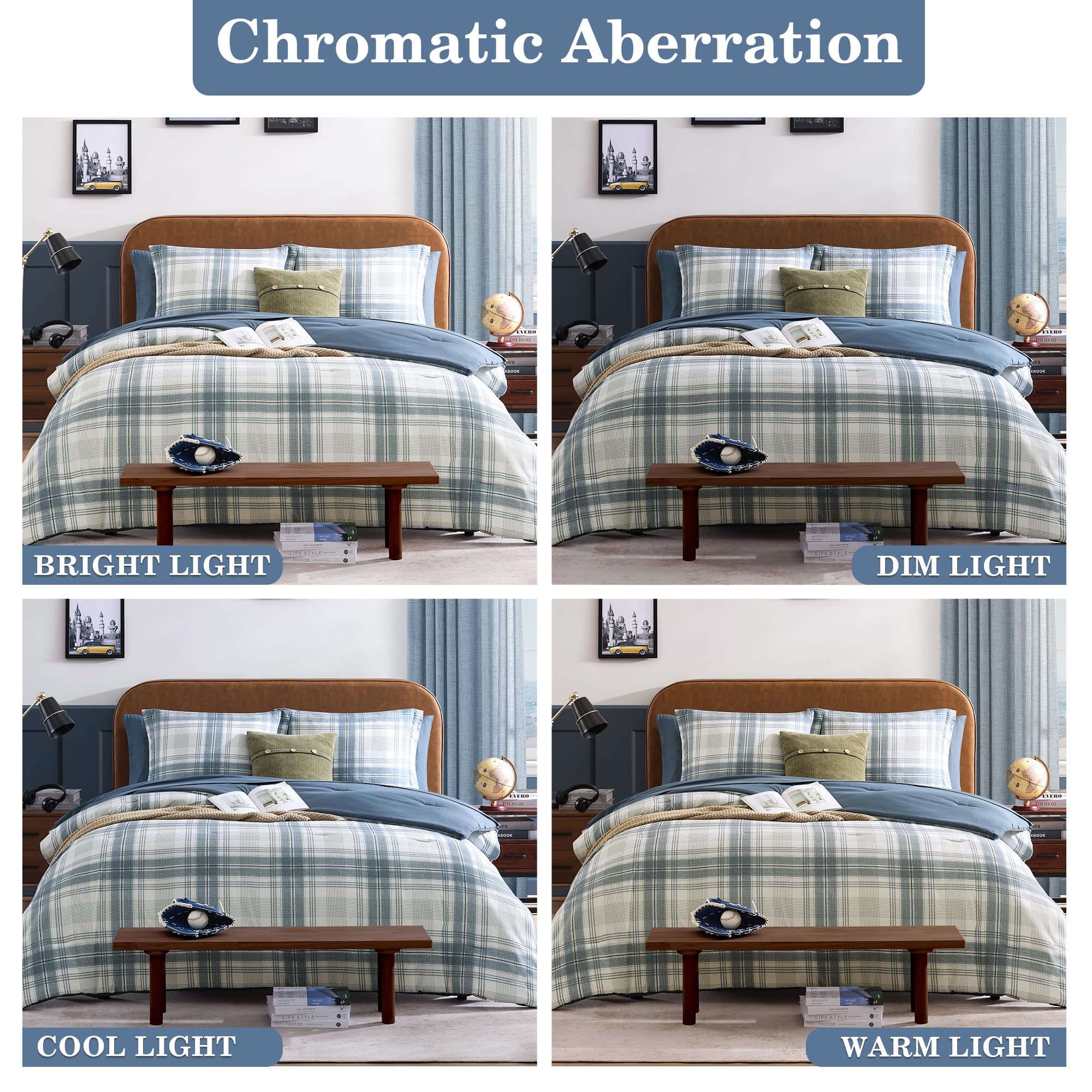 Plaid Comforter Set - Farmhouse Style -8 Plaid Comforter Set - Farmhouse Style -8