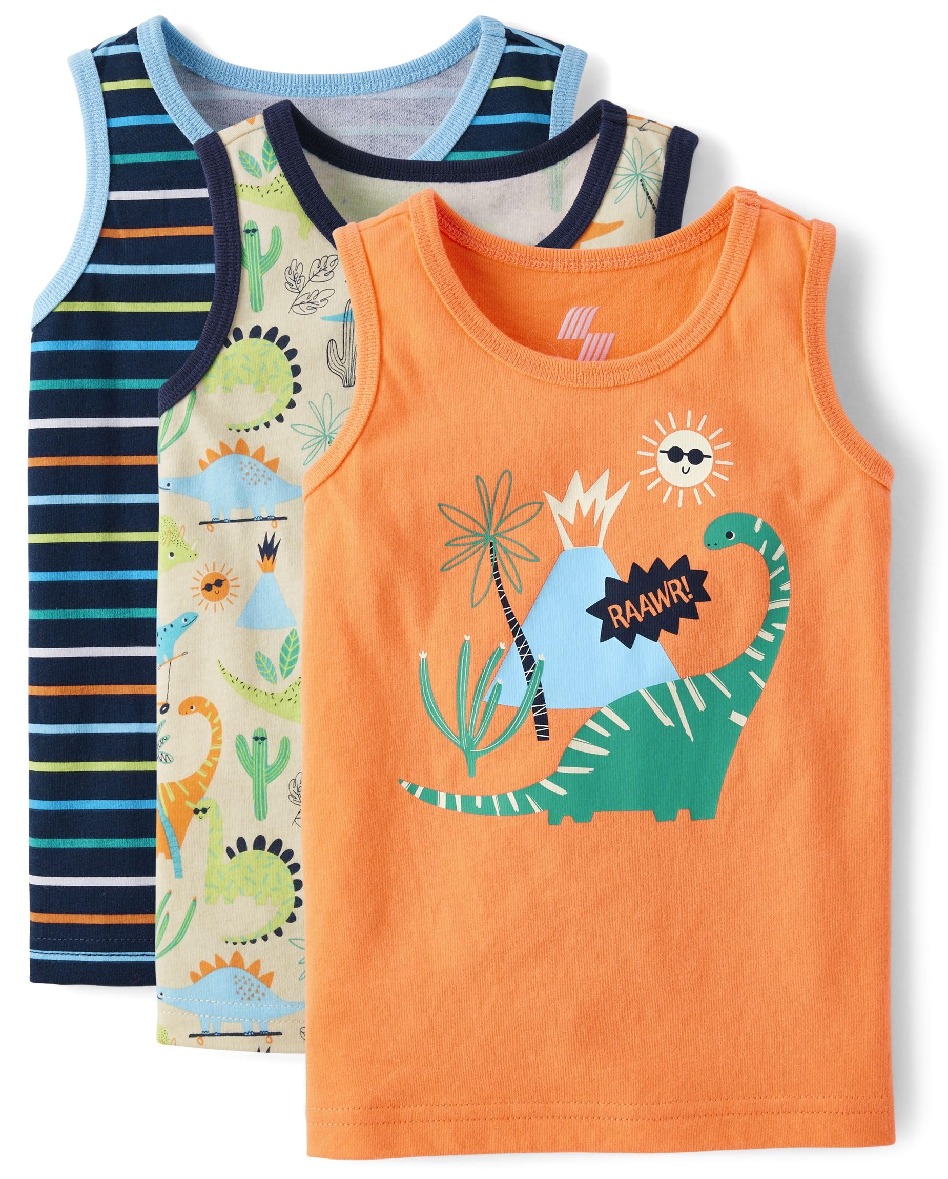 The Children's Place Boys and Toddler Assorted Sleeveless Tank Tops