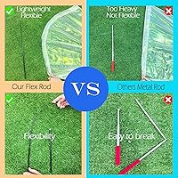 Vista 3 de Wuchieal 1 bandera de alabanza de ángel de adoración semicírculo de 74 pulgadas, bandera de semicírculo metálica de alabanza con varilla escalable