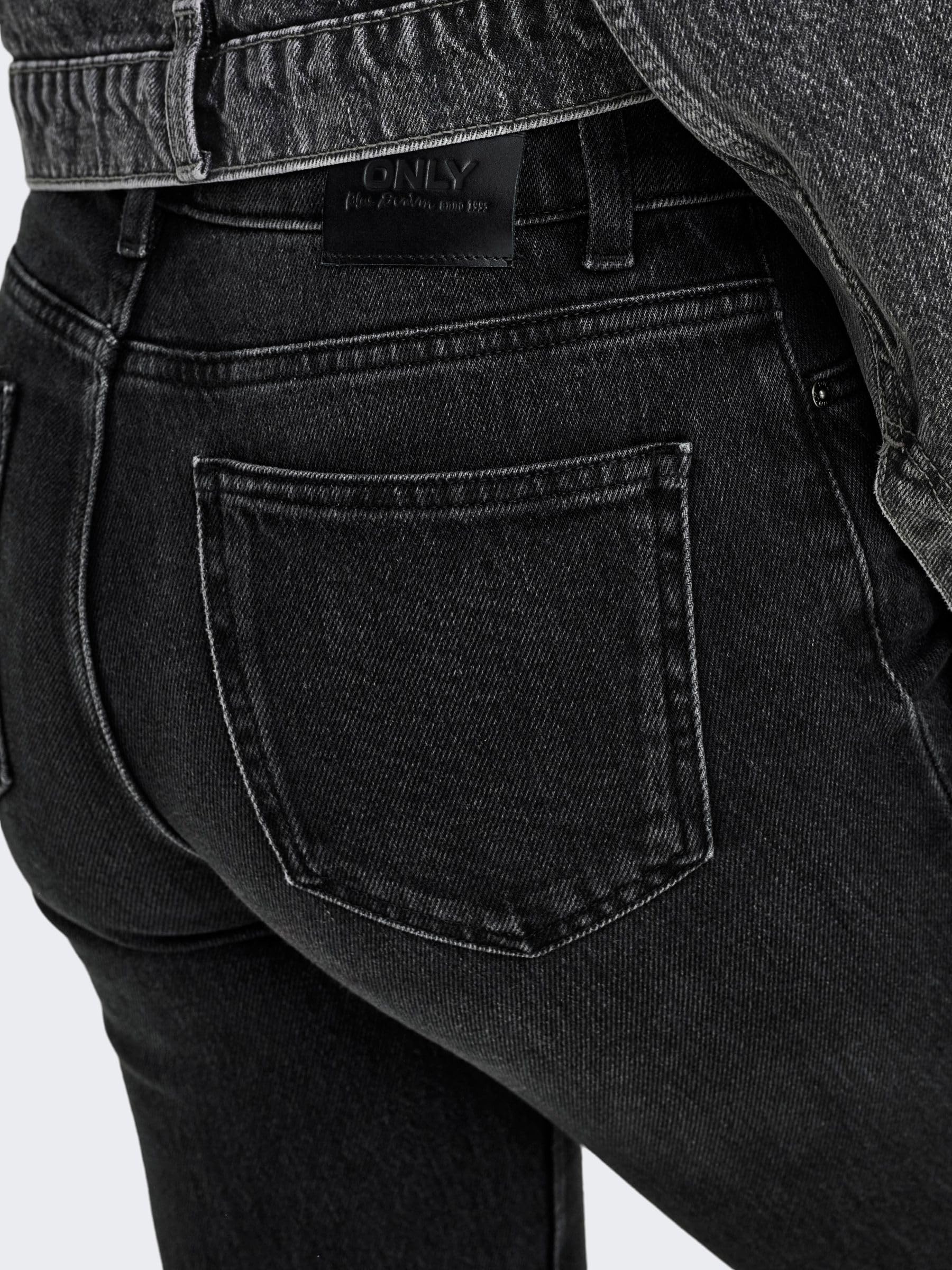 ONLY Female Straight-Fit Jeans ONLEMILY Hohe Taille Gerade geschnitten Knöchellang Jeans