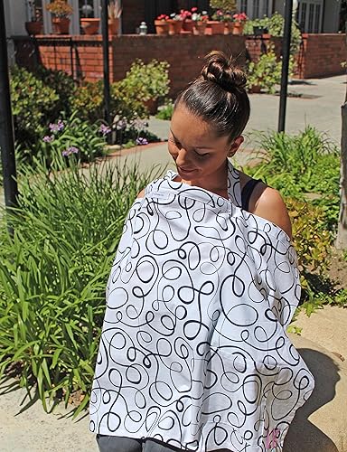 Miniatura 3 de Funda de lactancia para la privacidad de la lactancia materna extra ancha para una cobertura completa  100 algodón transpirable elegante y  AZO Free