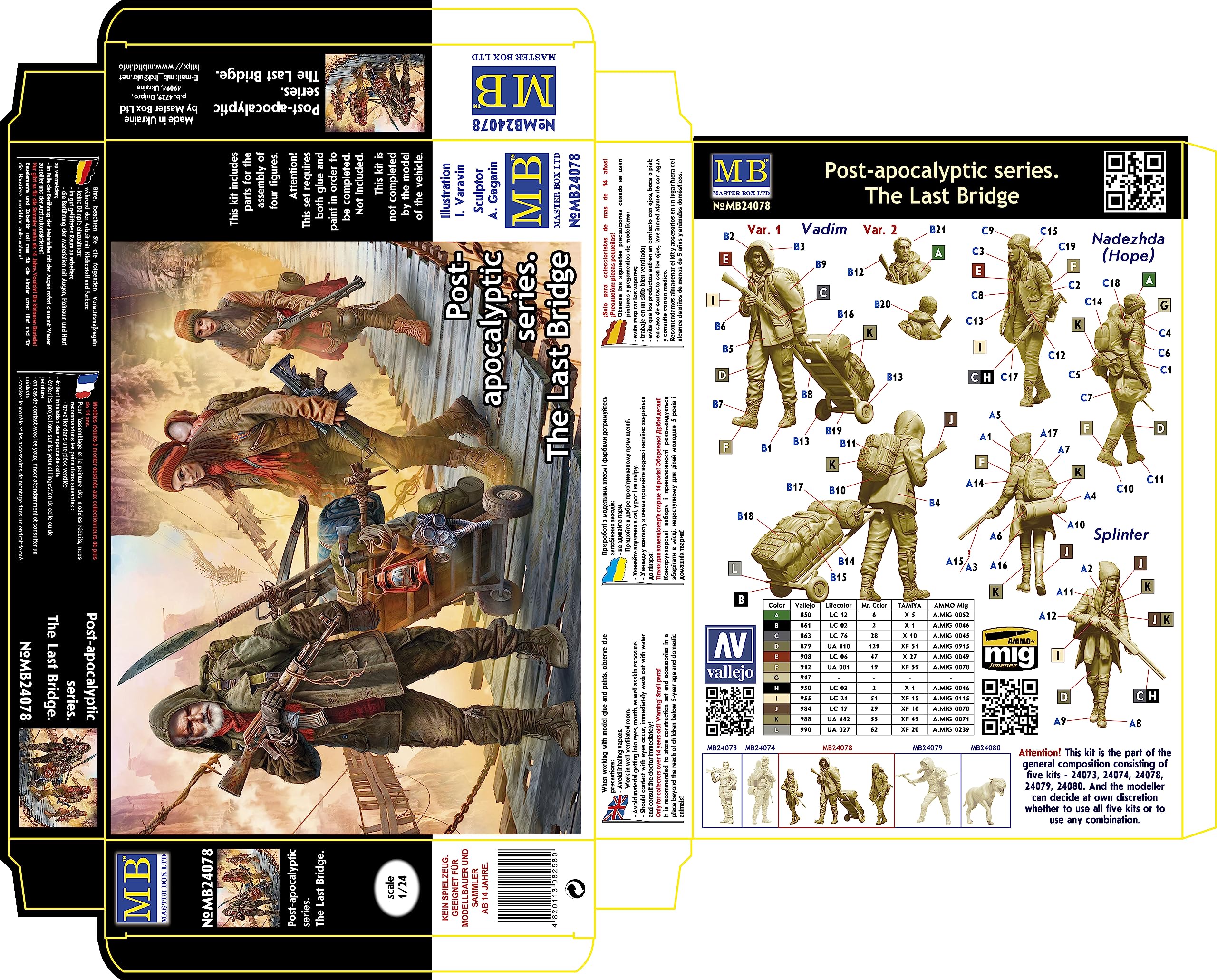 Amazon.com: Master Box 24078-1/24 Scale - Pоst-Apocalyptic Series