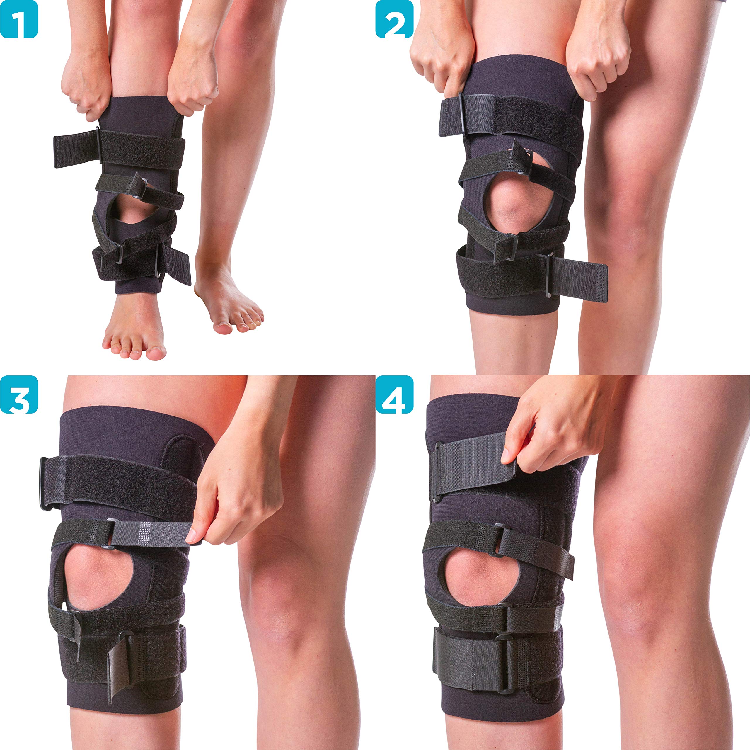 BraceAbility J Patella Knee Brace Lateral Patellar Stabilizer with
