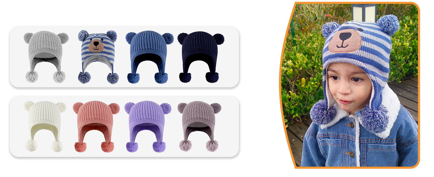 Bambini e ragazzi senza fili paraorecchie unisex invernali con