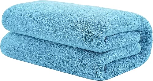 American Bath Towels Toallas de baño suaves de 40 x 80 pulgadas toallas de baño 100  algodón color azul cielo toallas de baño turcas de gran tamaño