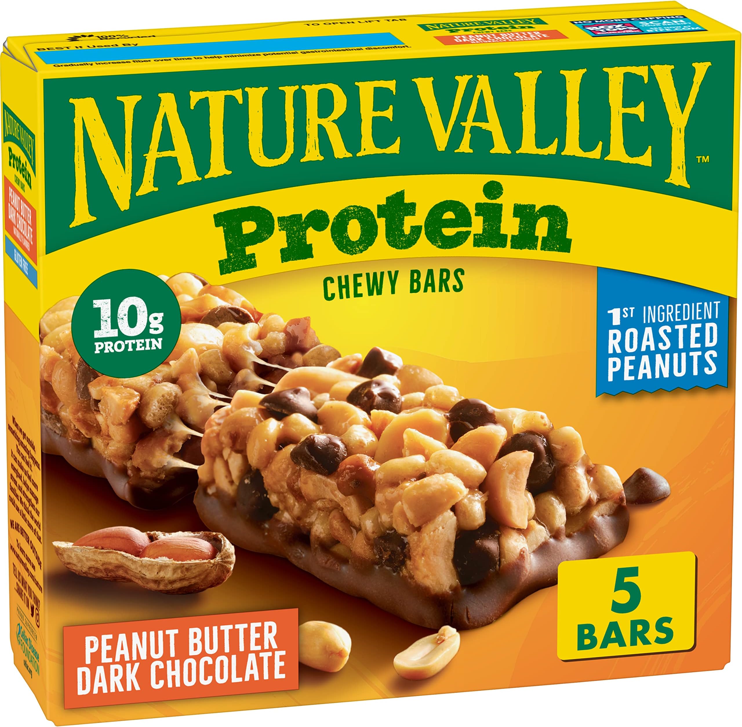 Nature Valley Peanut Butter Dark Chocolate Protein Chewy Bars (201g)