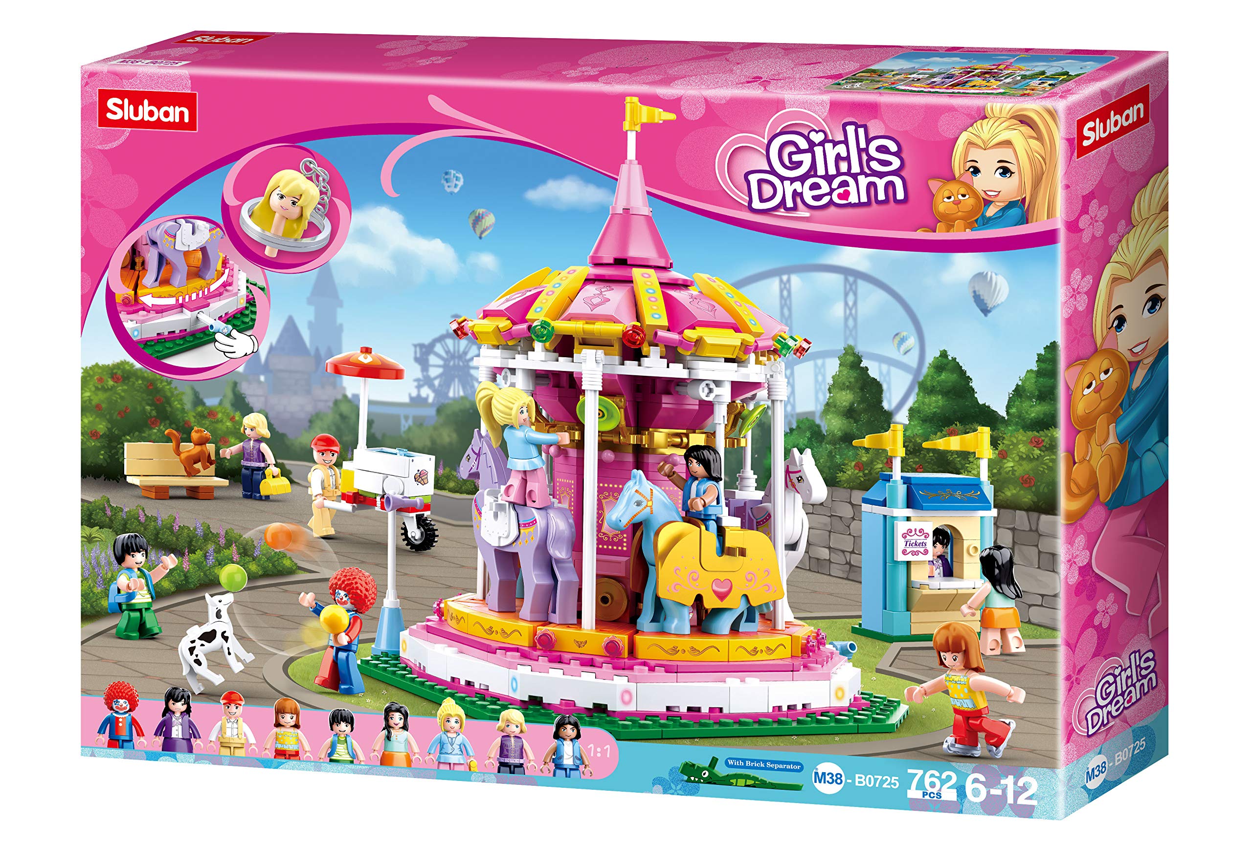 Sluban Girl Dream - Merry-Go-Round (762PCS)