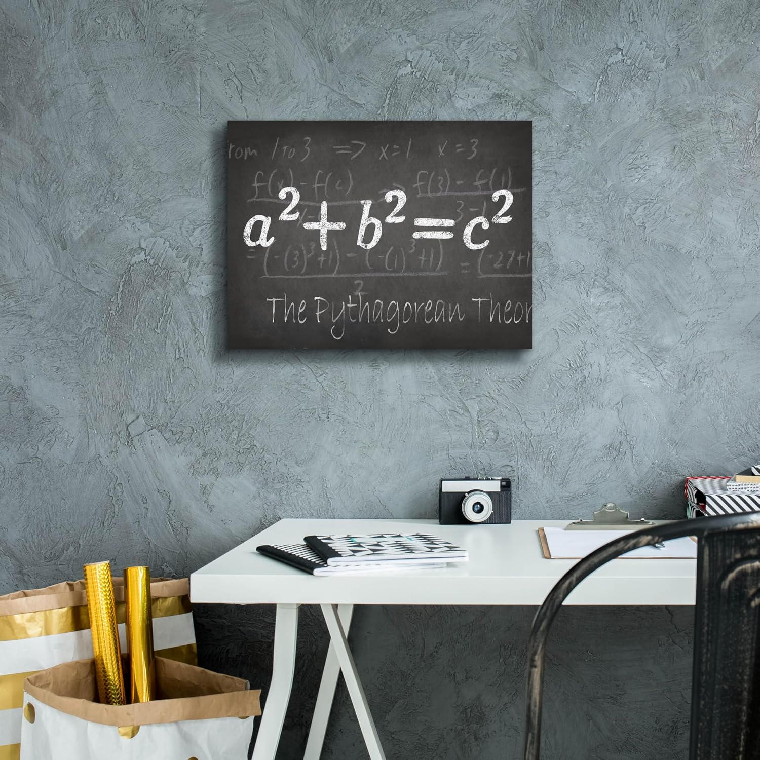 Epic Graffiti "Mathematical Elements IV by Ethan Harper, Canvas Wall Art, 16"x12"