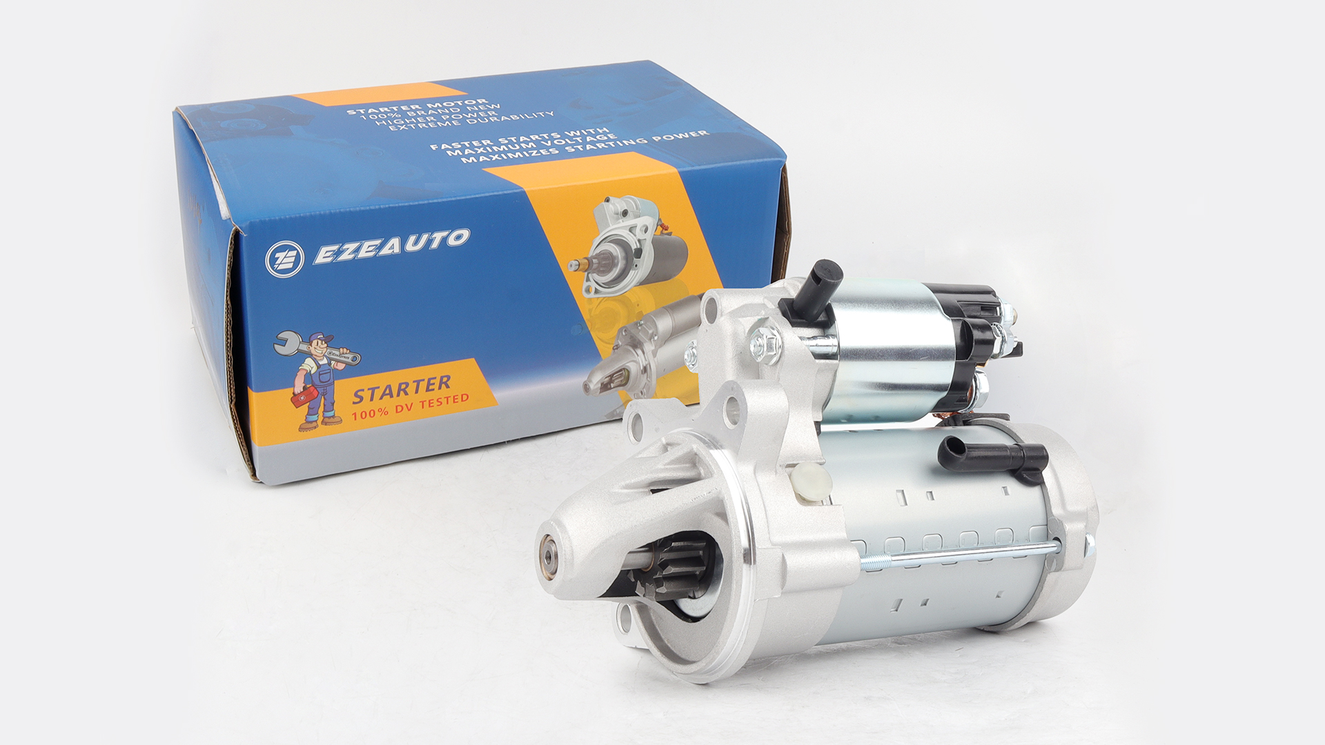 Image of Ezexpreze 19247 New Starter Motor Replacement for 13-17 Ford F150 5.0 2014 F150 6.2, 13-19 F250 F350 6.2, 13-19 E350, 13-14 Expedition E150 E250 Lincoln Navigator, 13-19 F450 F550 F59 F53 6.8 V8 V10