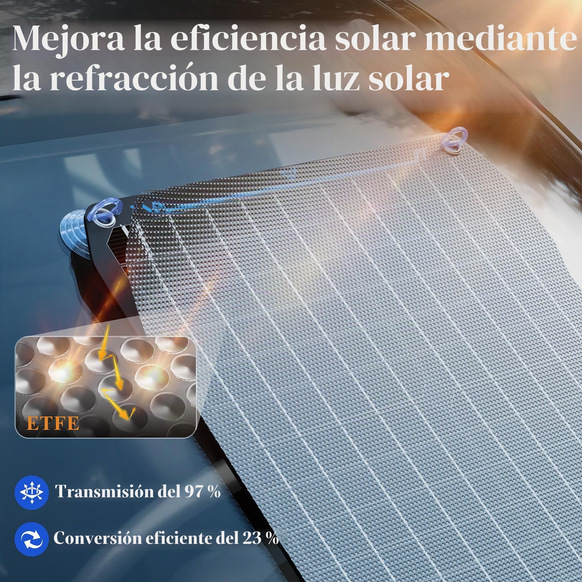 Voltset Cargador de batería portátil de 30 W con panel solar de 12 V para coche, barco, autocaravana y motocicleta