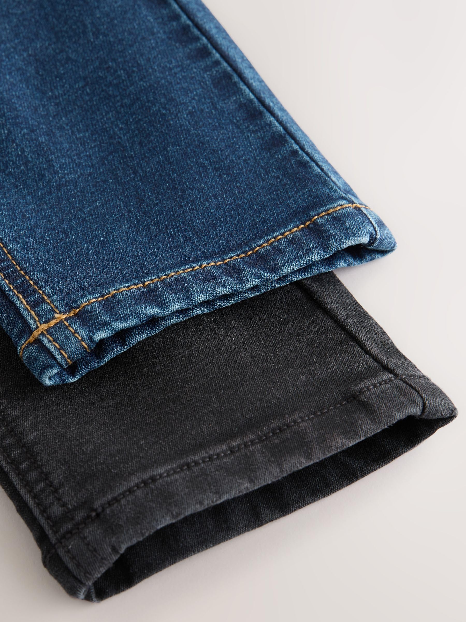 NEXT Niños Pack de 2 Vaqueros de Corte estándar con Cintura elástica