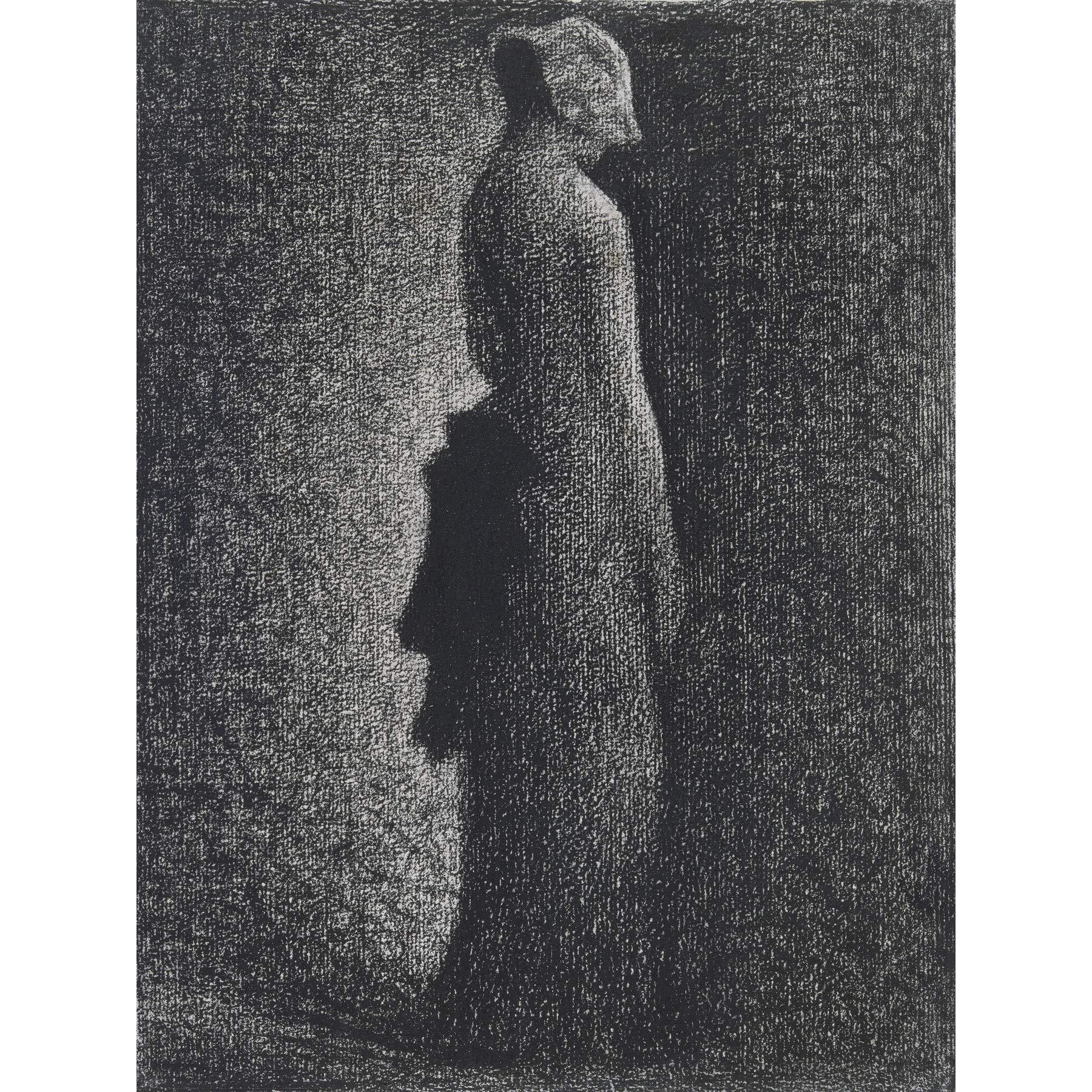 Georges Seurat The Black Bow Large Wall Art Print Canvas Premium Poster Mural
