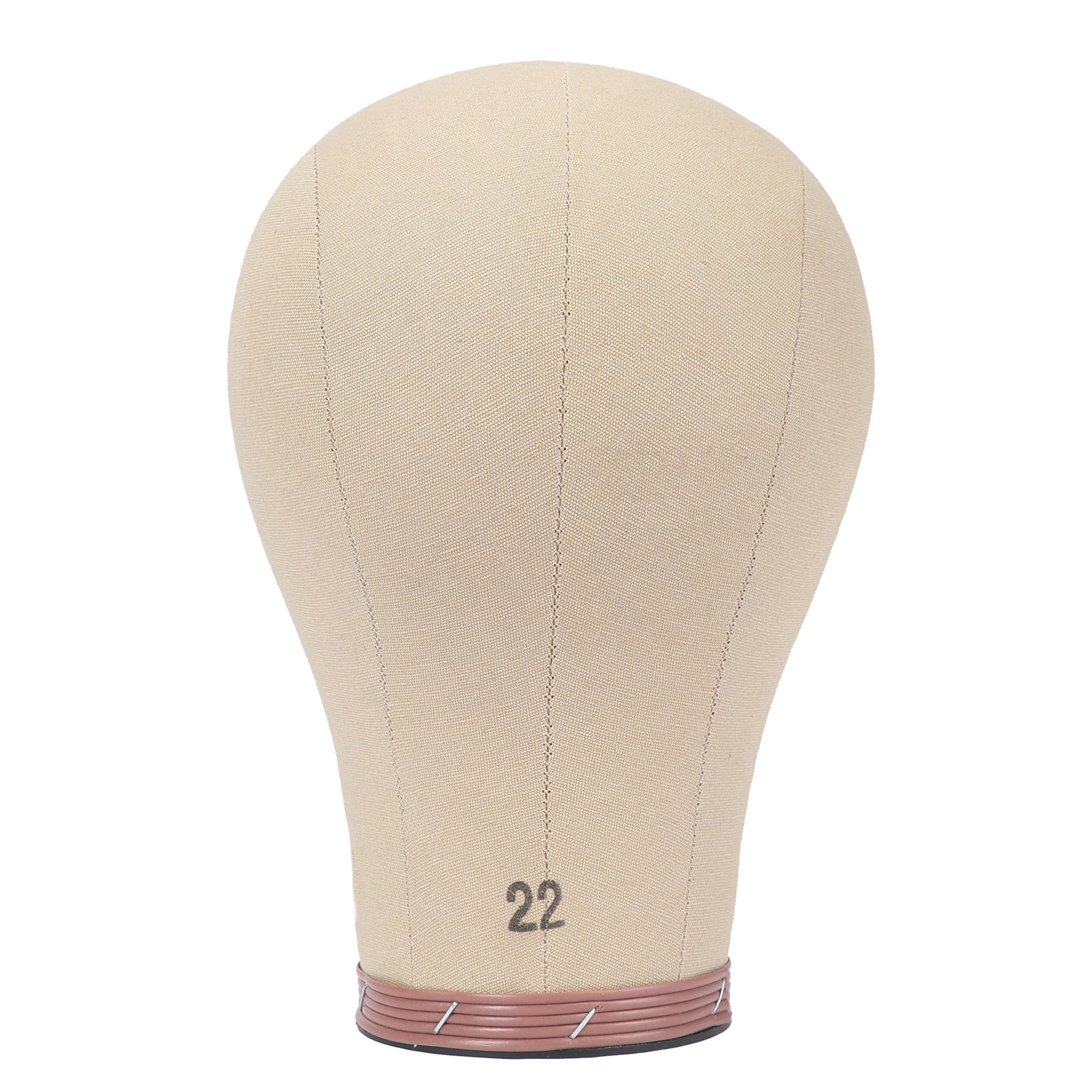 Cabezal de lona de corcho Exhibición peluca Cabeza de maniquí Peluca haciendo cabeza Con orificio de montaje mannequin Wig Making Head （56cm/22In）
