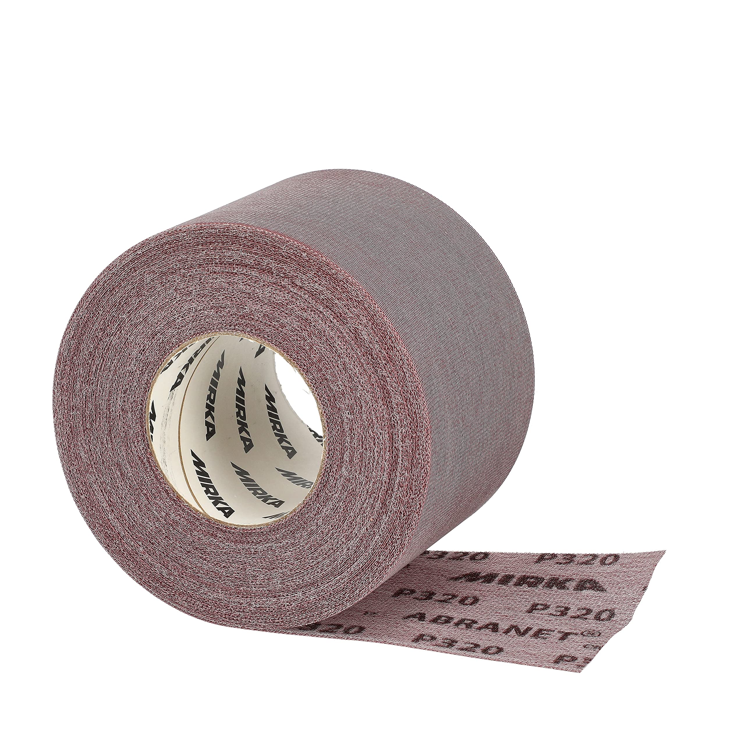 Mirka Abranet rollo lijado neto 115 mm x 25 m cierre adhesivo P320 | Rollo abrasivo con cierre adhesivo para lijar madera masilla barniz plástico compatible con pulidoras y esmeriladoras