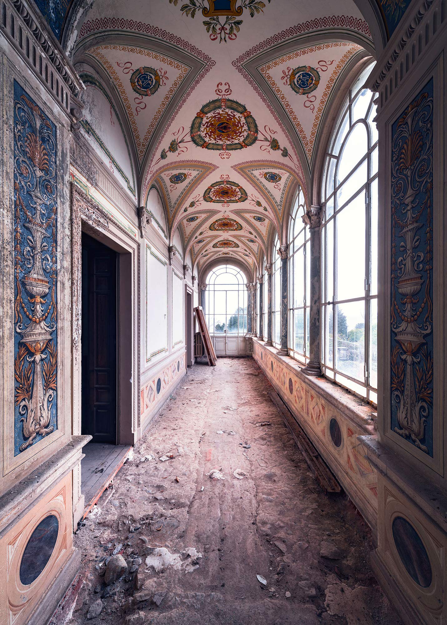Komar Non-Woven Photo Stefan Hefele Lost Glass Hallway, Size: 200 x 280 cm (Width x Height), Wallpaper, Places, Wall Painting - Image 2