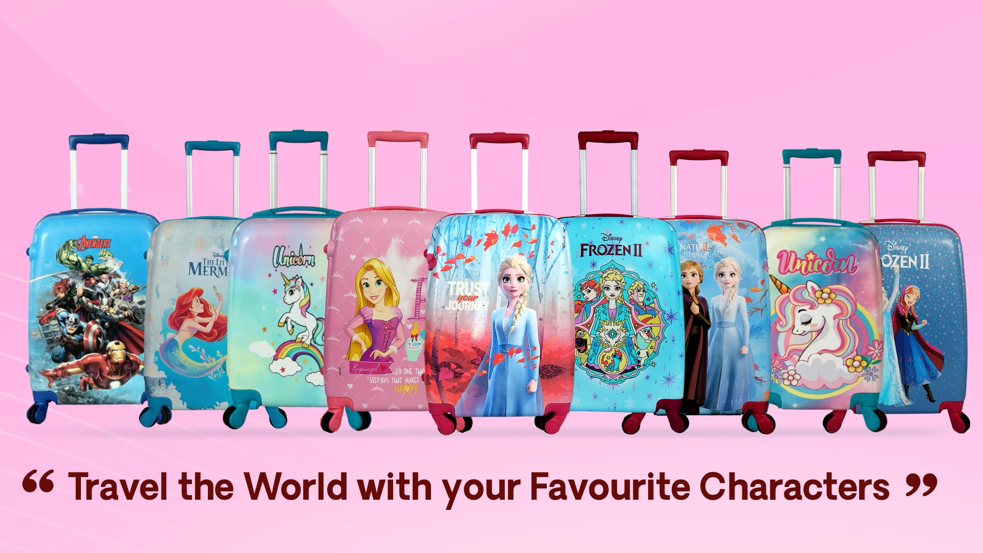 Buy Disney Hard Luggage Trolley Bag |Frozen 3 Trolley Bag