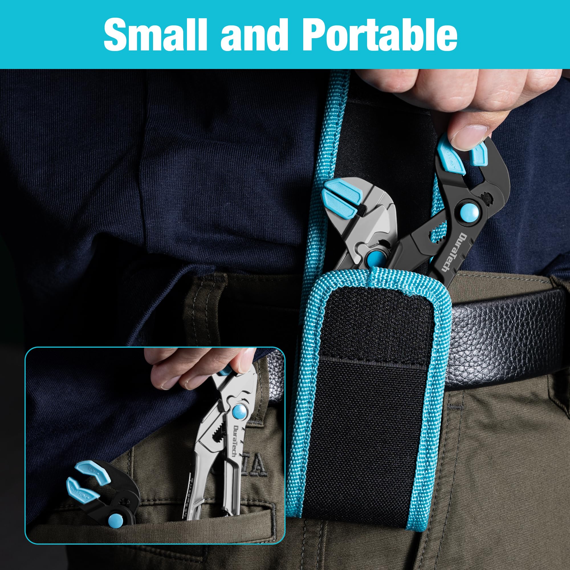 DURATECH Mini Pliers Set - 2-Piece Tool Set -9