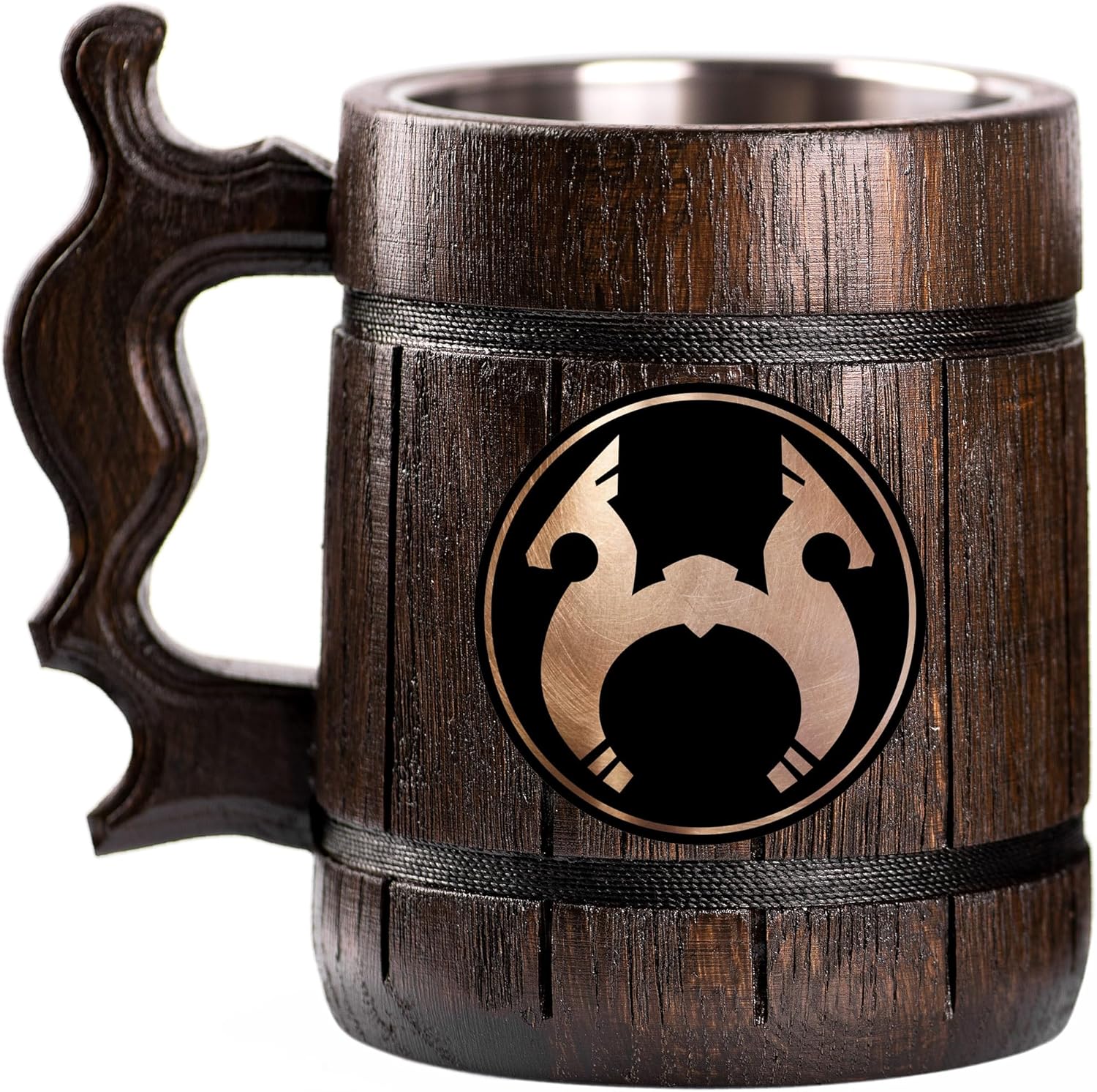 Northgard Beer Mug, Personalized Stein, Wooden Tankard