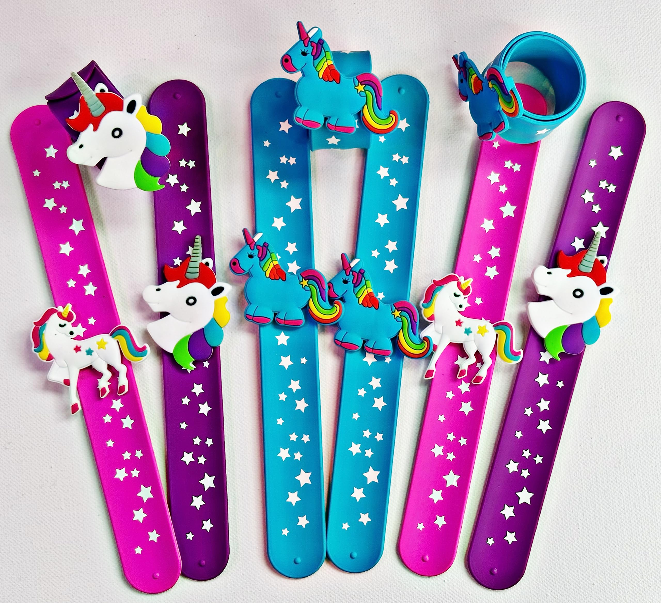 MSGH 2 PCs Superhero Themed Party Slap Wristbands for Kids Boys & Girls | Silicon Wrist Slap Bands with Removable Super Hero Charms for Fun Kids Party Favors (UNICORN (2 PIECES)) (B0C9D1NNGR) Amazon Price History, Amazon Price Tracker