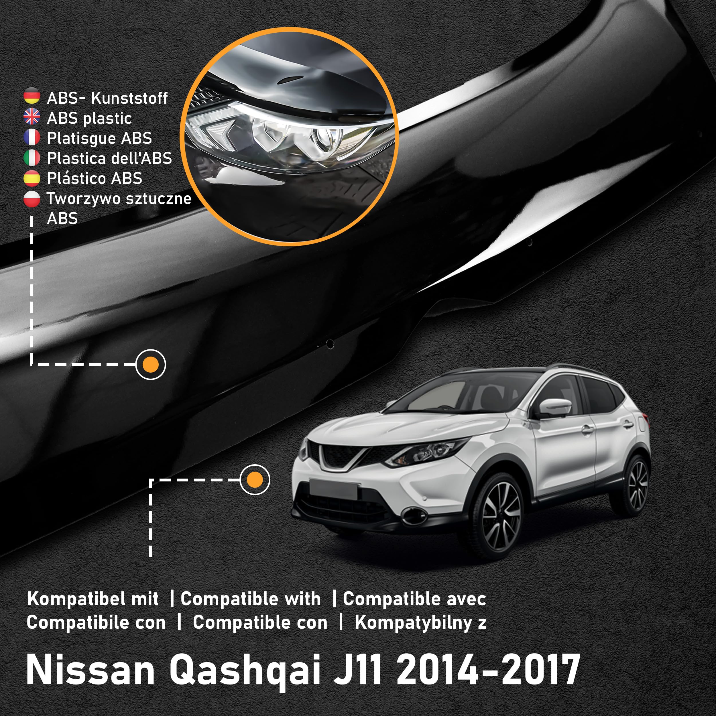 Deflettore Cofano Per Ford Ranger 2015-2019 - ABS Nero, Protezione Da Pietre E Graffi - Foto 12