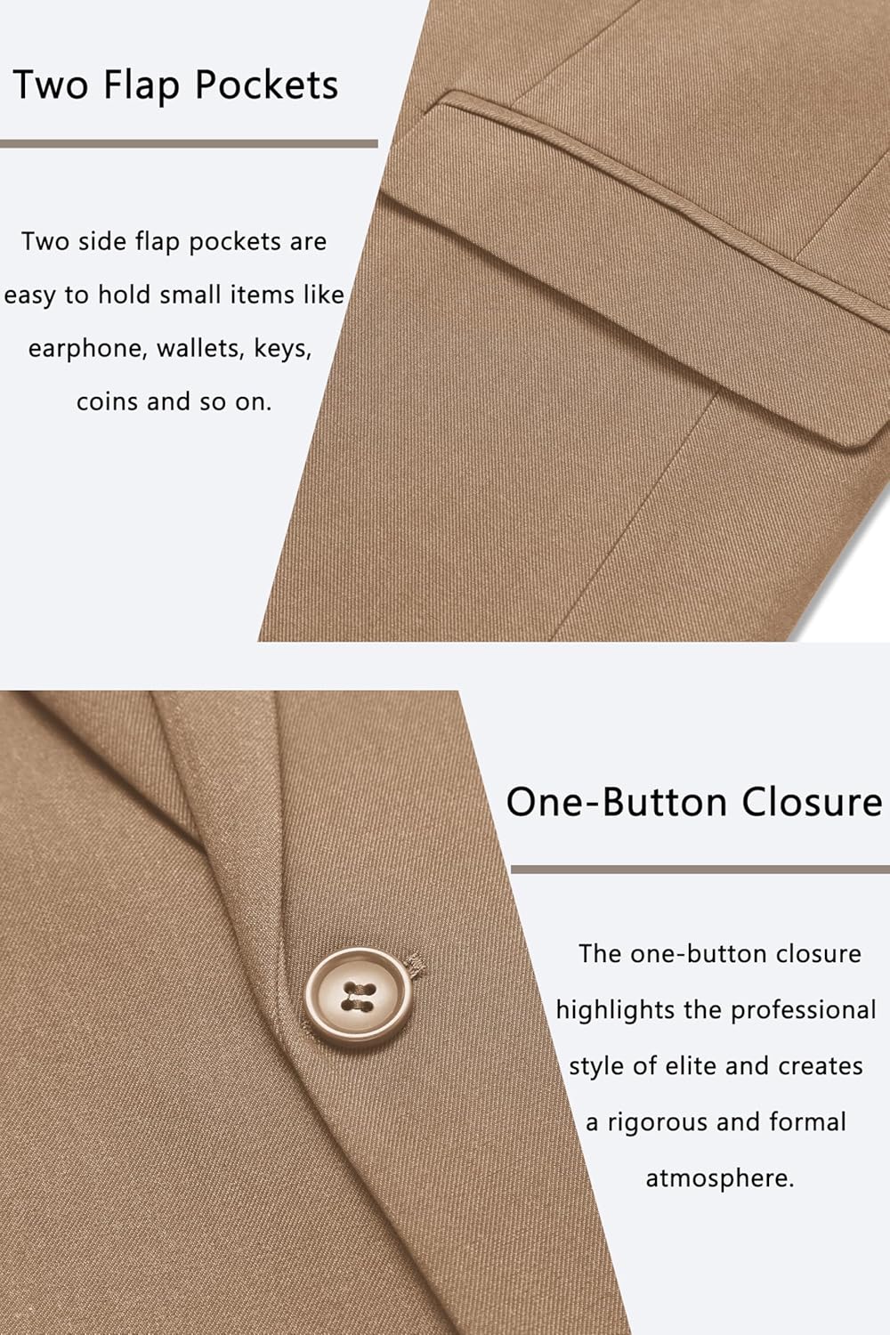 COOFANDY Men's Casual Blazer One Button Sport Coat Slim Fit Lightweight Suit Blazer Jacket - Image 5