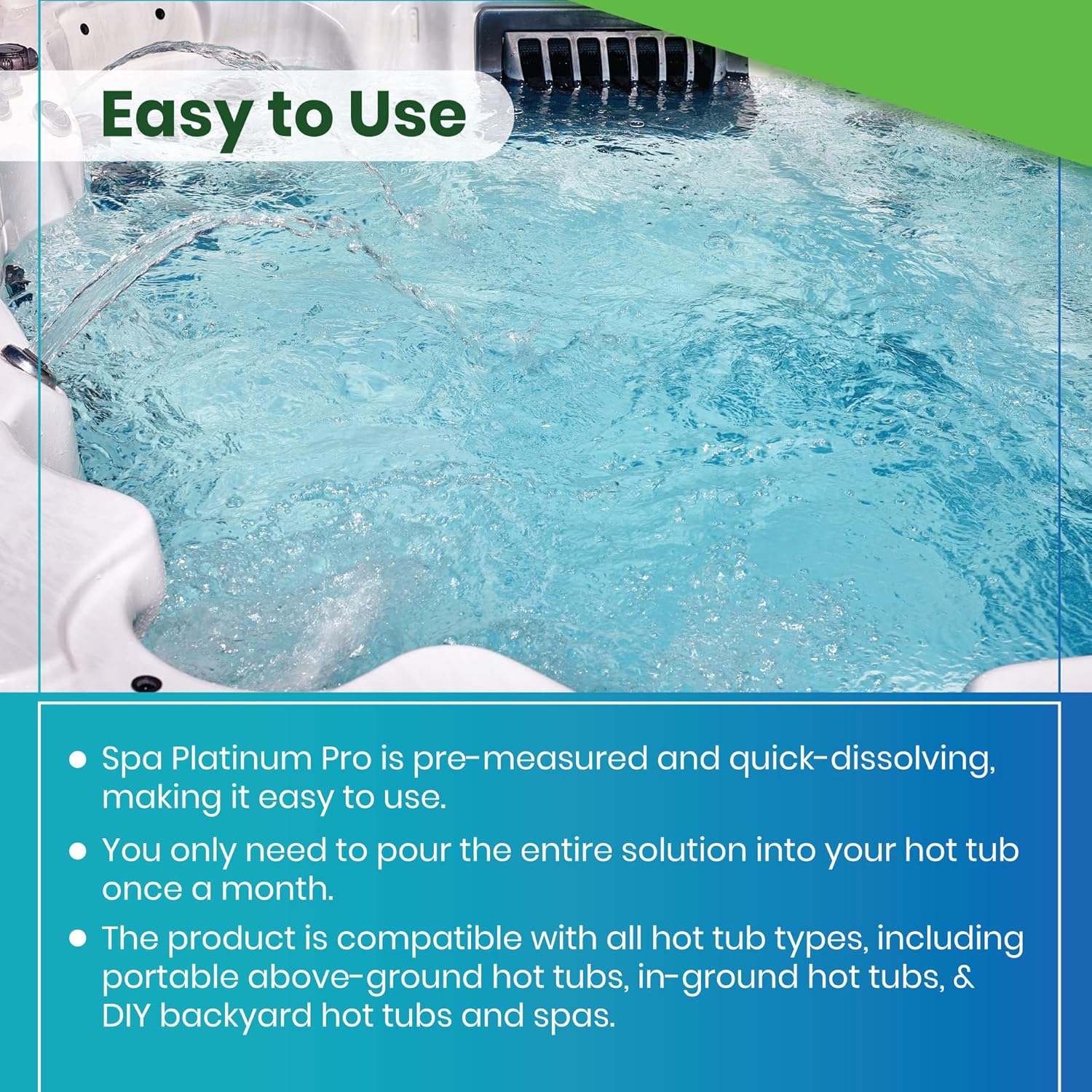 Spa Platinum Pro Hot Tub Water Clarifier and Hot Tub Filter Cleaner Kit, Spa Water Clarifier for Crystal Clear Water and Spa Filter Cleaner for Hot Tub. Pack of 3 Water Clarifier and 1 Filter Cleaner.