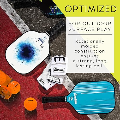 Miniatura 4 de Franklin Sports Pelotas de pickleball para exteriores, bolas de pickleball X-40, aprobadas por Estados Unidos (USAPA), bola oficial del US Open Ball