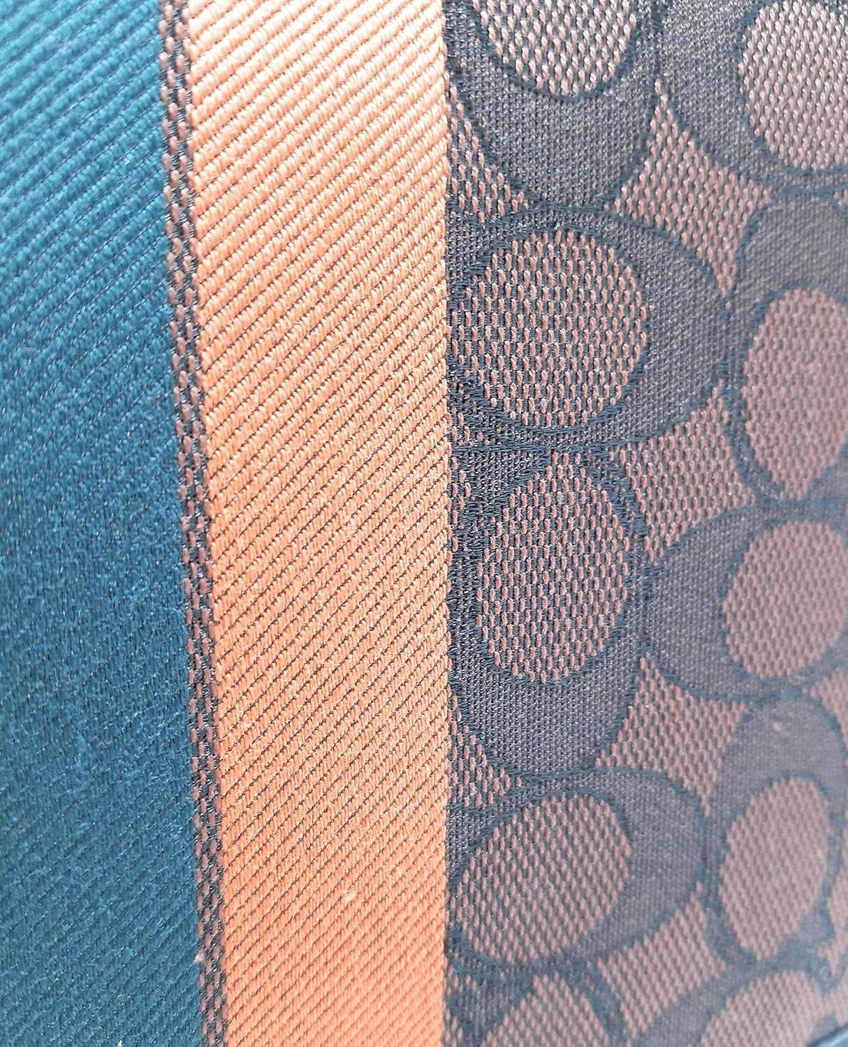 Coach Men's Thompson Small Map Bag In Signature Jacquard With Stripe (Gunmetal/Mahogany Ginger Multi) : Clothing, Shoes & Jewelry