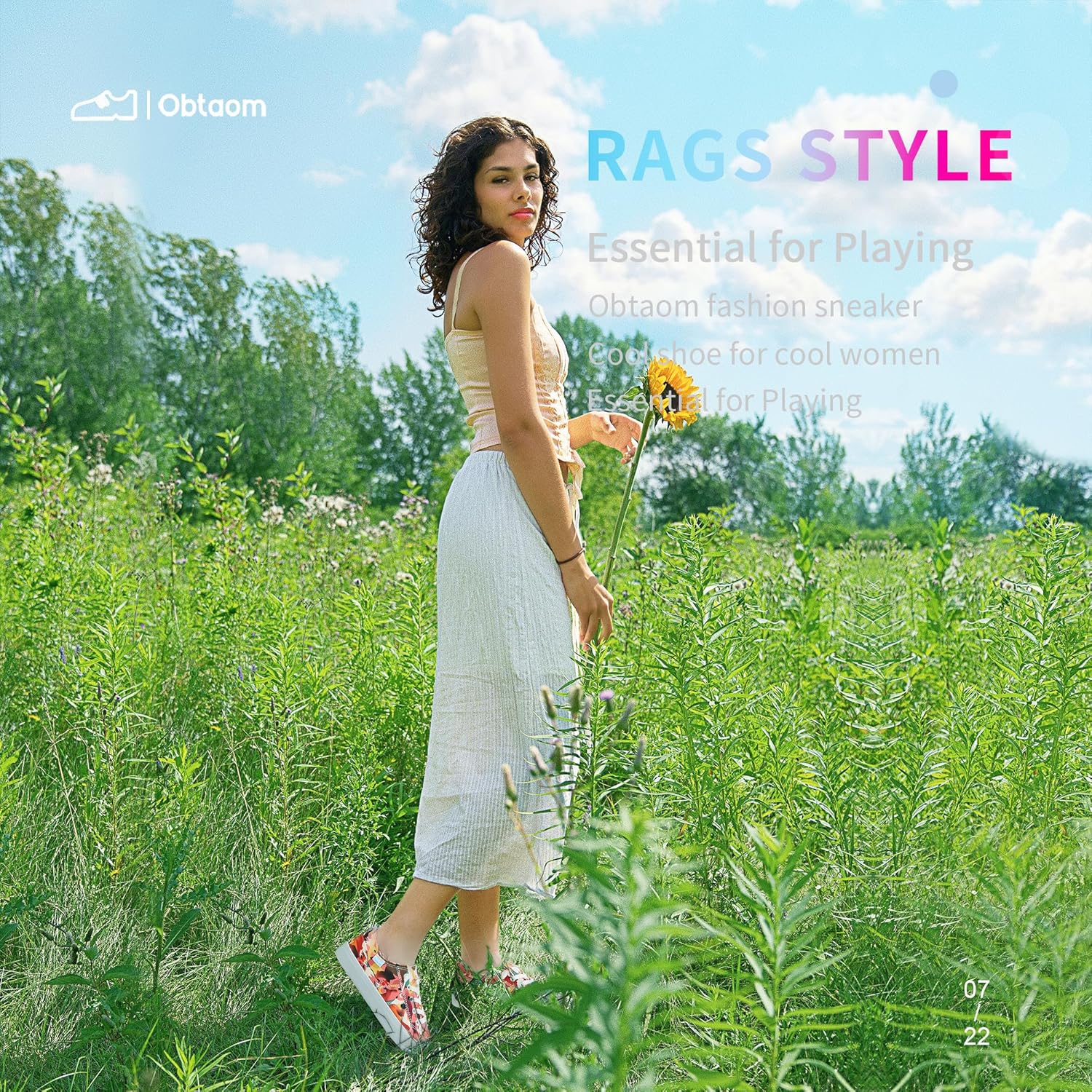 Obtaom Women's Play Fashion Sneaker White Color Washed and Leopard Canvas Slip on Shoes - Image 6