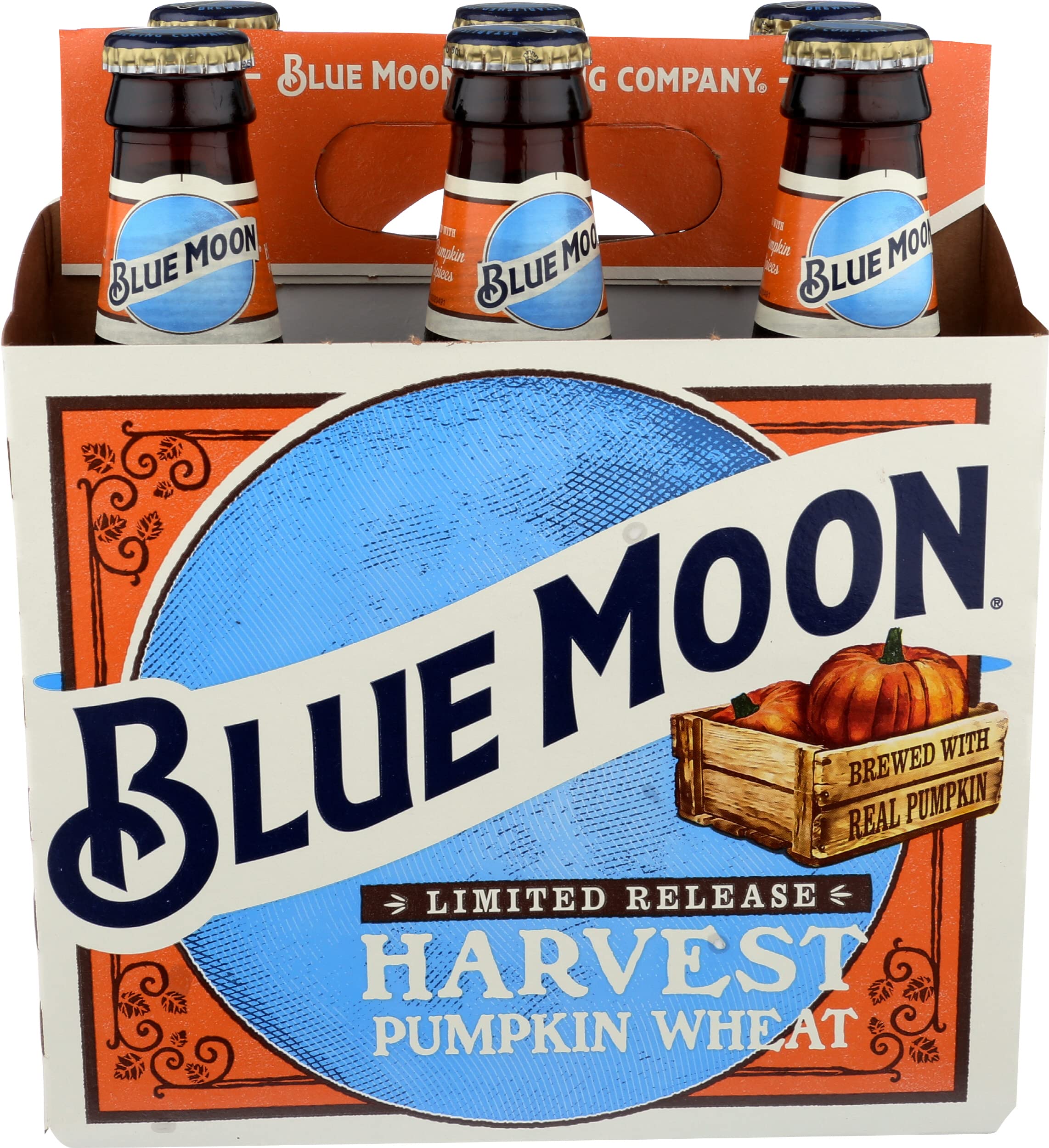 Blue Moon Harvest Pumpkin Wheat Ale Beer, 6 Pack, 12 fl. oz