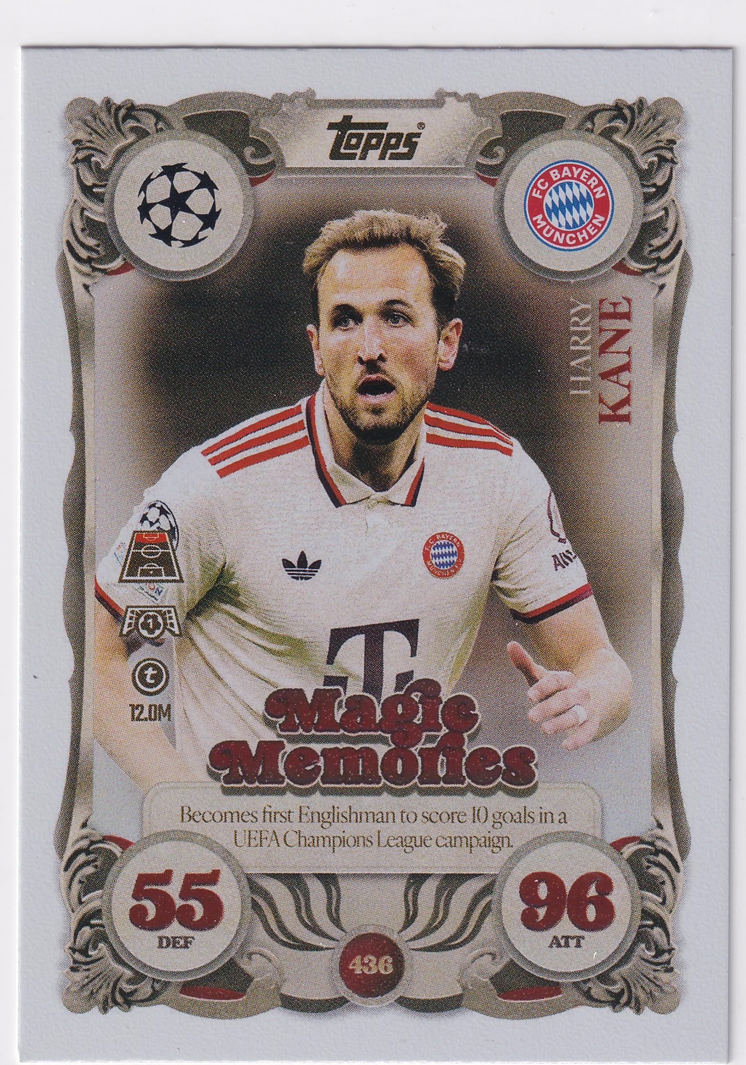Match Attax 2025 2026 Magic Memories Trading Card(s) You Select (Harry Kane 436)