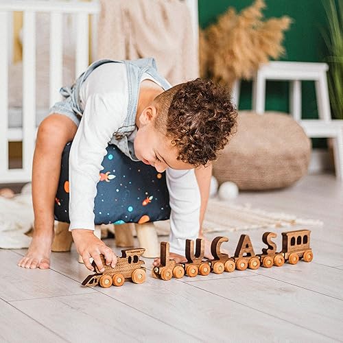 Miniatura 2 de Busy Puzzle Personalized Wooden Name Alphabet Train With Name Letters Educational Toys Unique Christmas Gift 1st Birthady Gift Easter Present