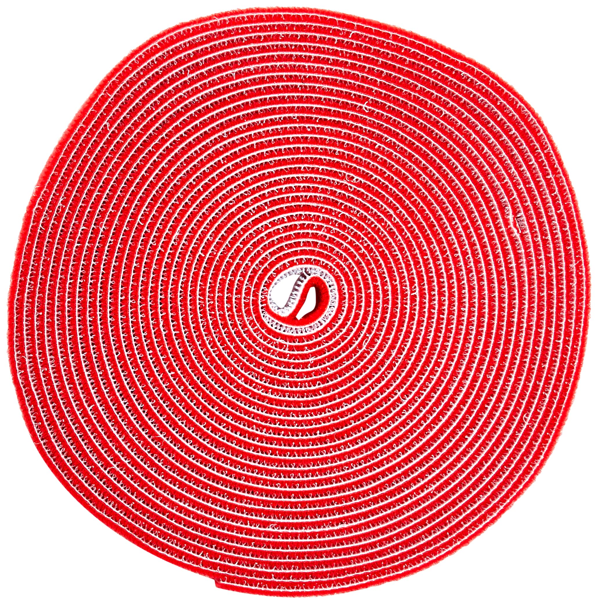 Startech.com Red 25Ft Hook And Loop Roll - Cut-To-Size Reusable Cable Ties