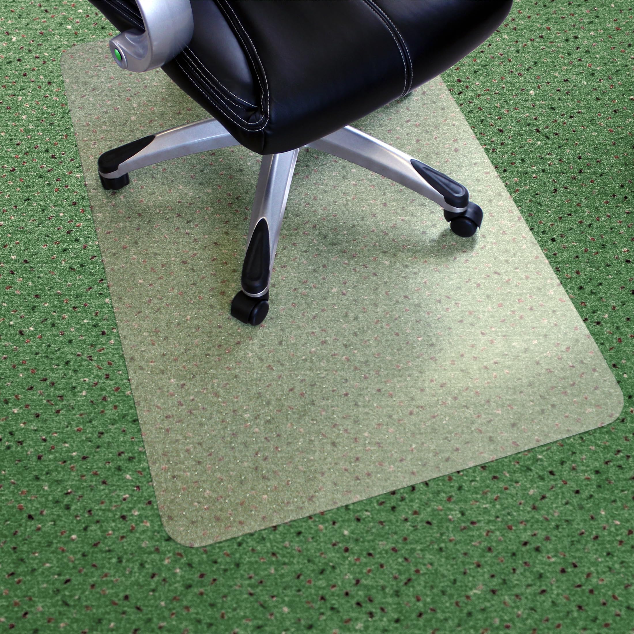 Floortex Valuemat Basic Vinyl Floor Mat - Rectangular 90 x 120cm - Clear