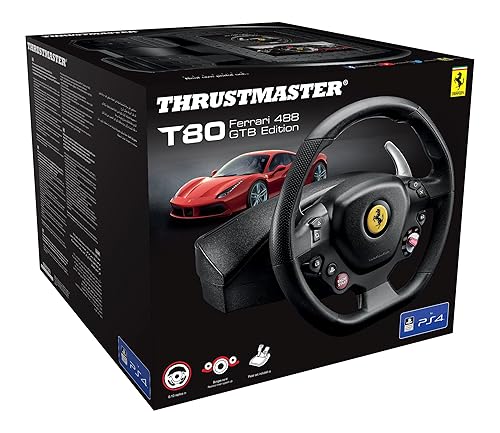 Vista 4 de Thrustmaster T80 Ferrari 488 GTB with Pedals PS5PS4PC