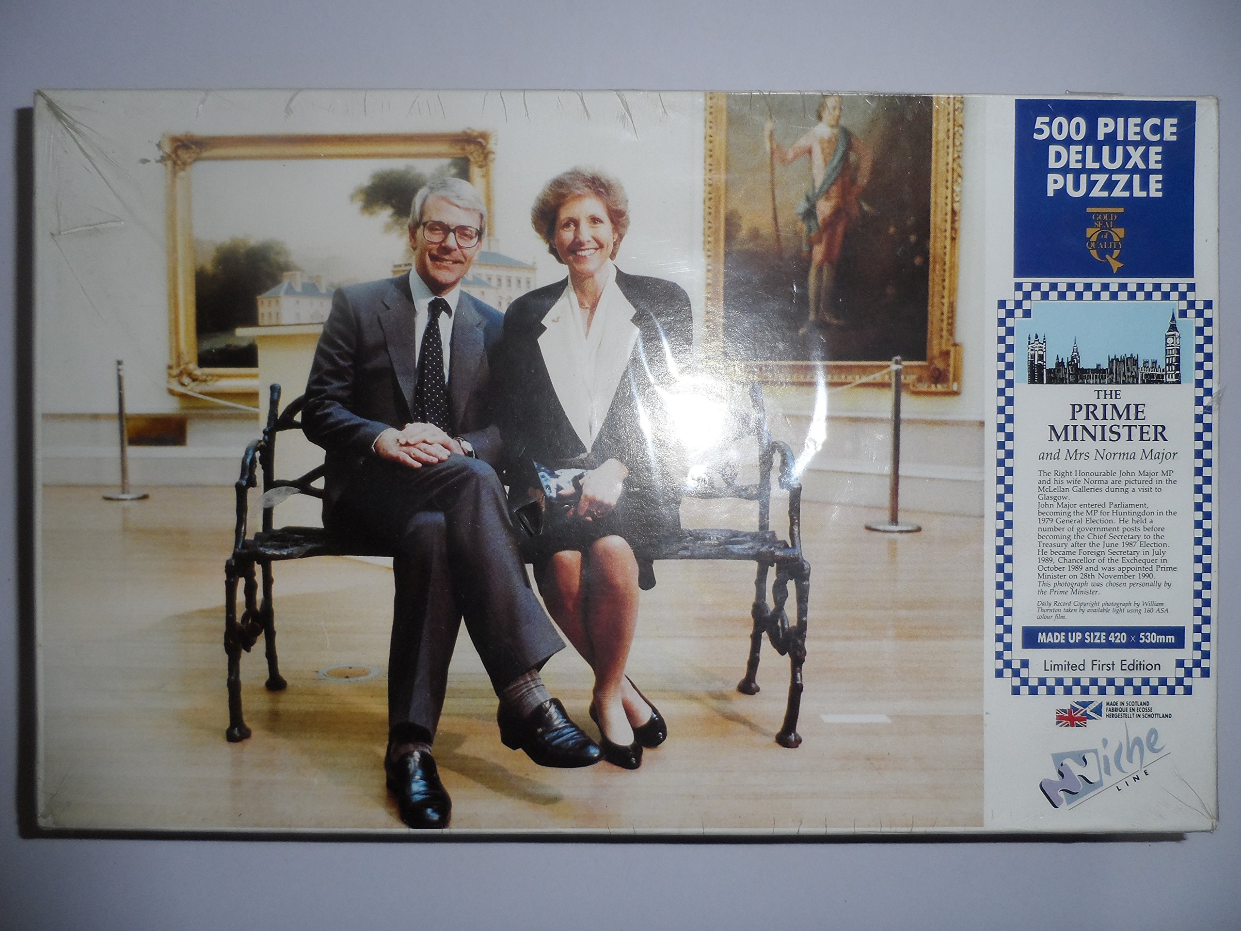 JOHN MAJOR AND MRS NORMA MAJOR 500 PIECE JIGSAW PUZZLE