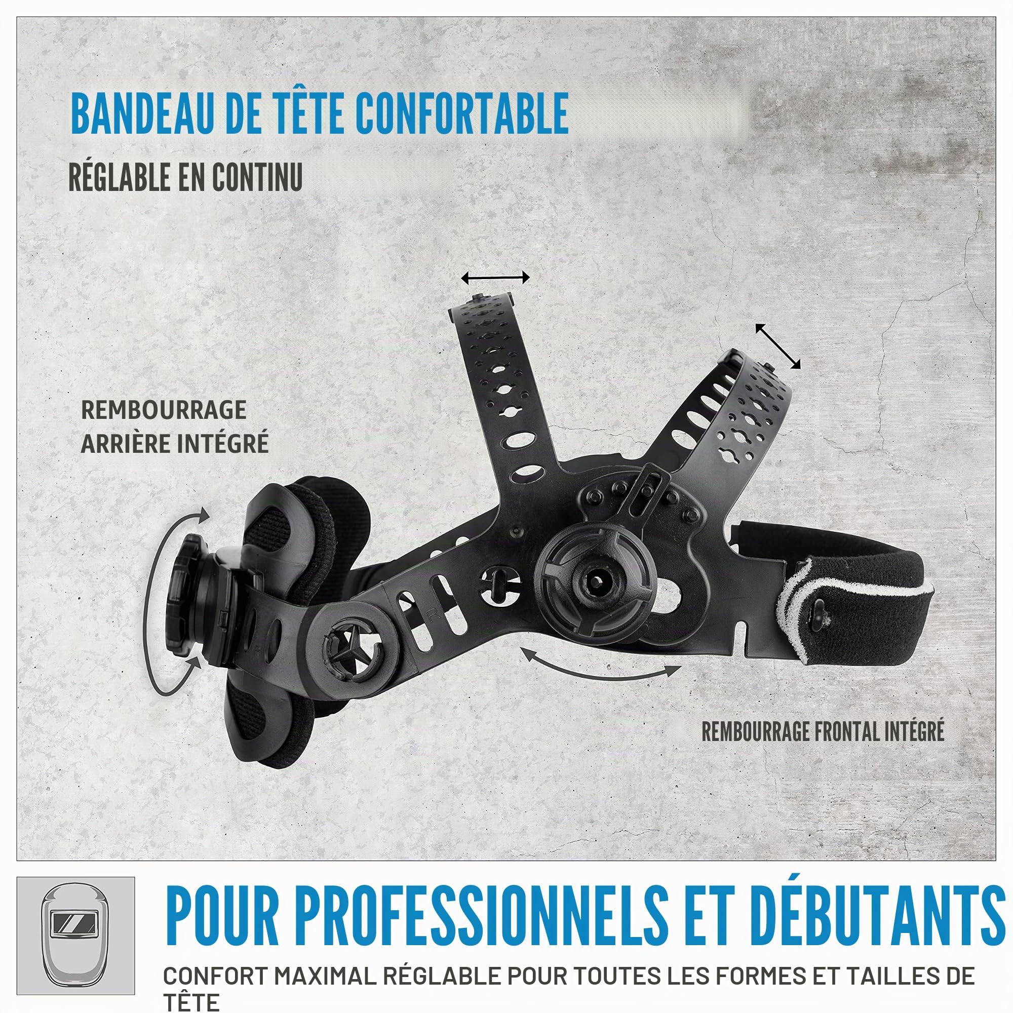 Güde GSH 180-TC-2 Masque de soudage automatique Noir