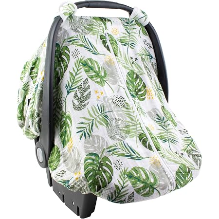 Amazon Com Bebe Au Lait Classic Muslin Car Seat Cover Easy Snap Straps Fully Zippered Opening Blue Leaves Baby Amazon Com Bebe Au Lait Classic Muslin Car Seat Cover Easy Snap Straps Fully Zippered Opening Blue Leaves Baby