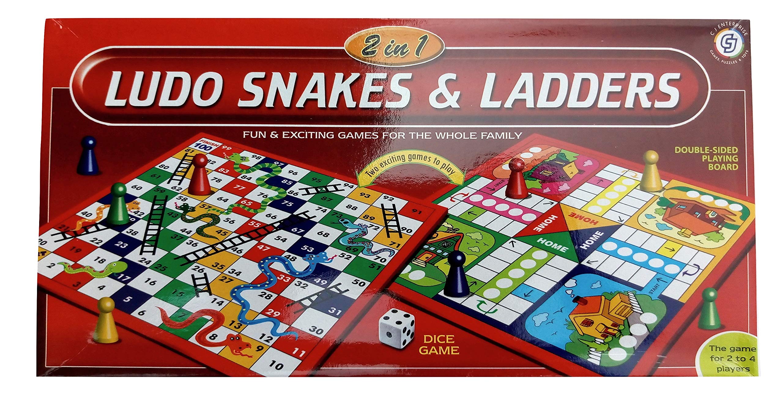 MM 2 in 1 Ludo and Snakes and Ladder Board Game