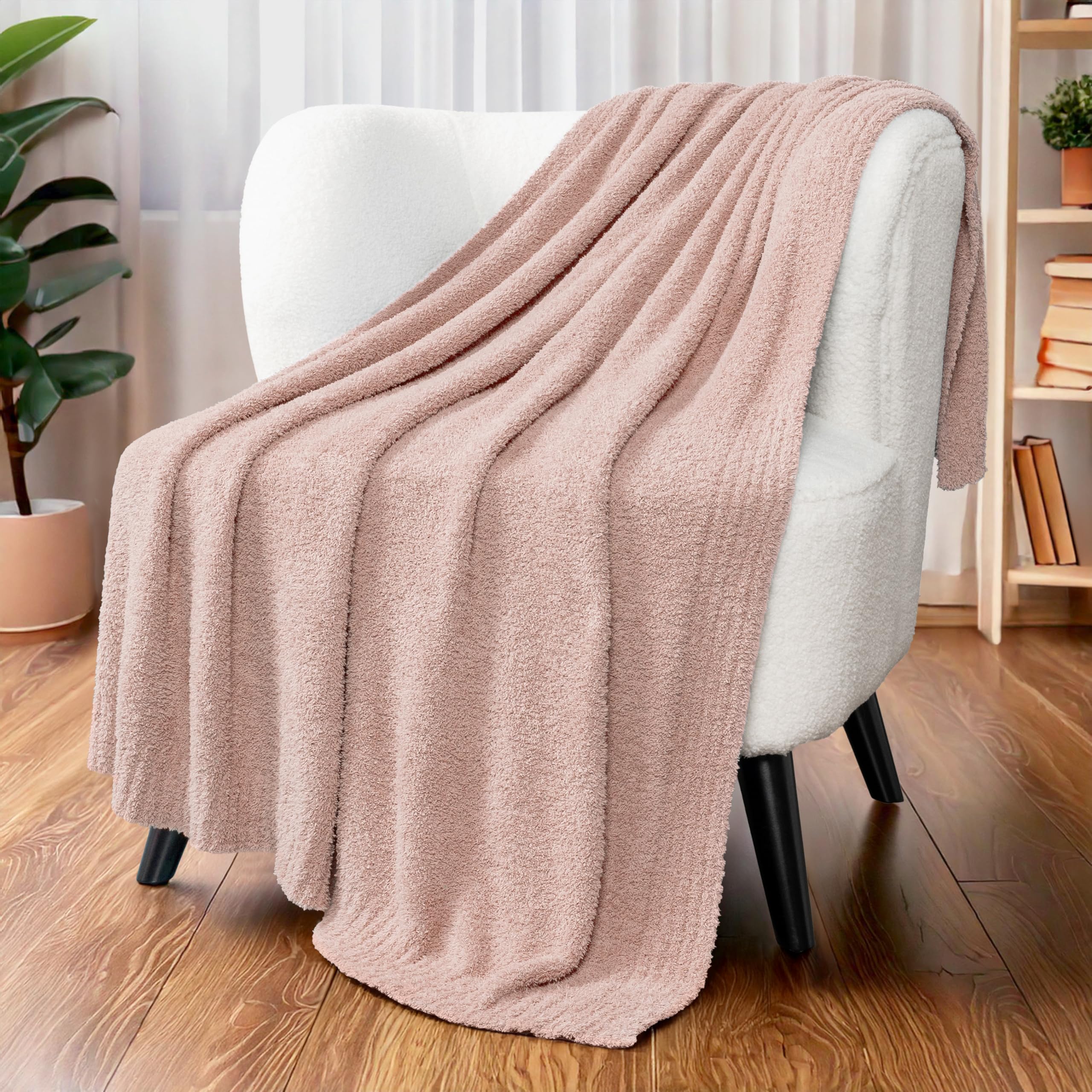 PAVILIA Grijze Sherpa Fleece Gooi Deken voor Bank, Zachte Pluche