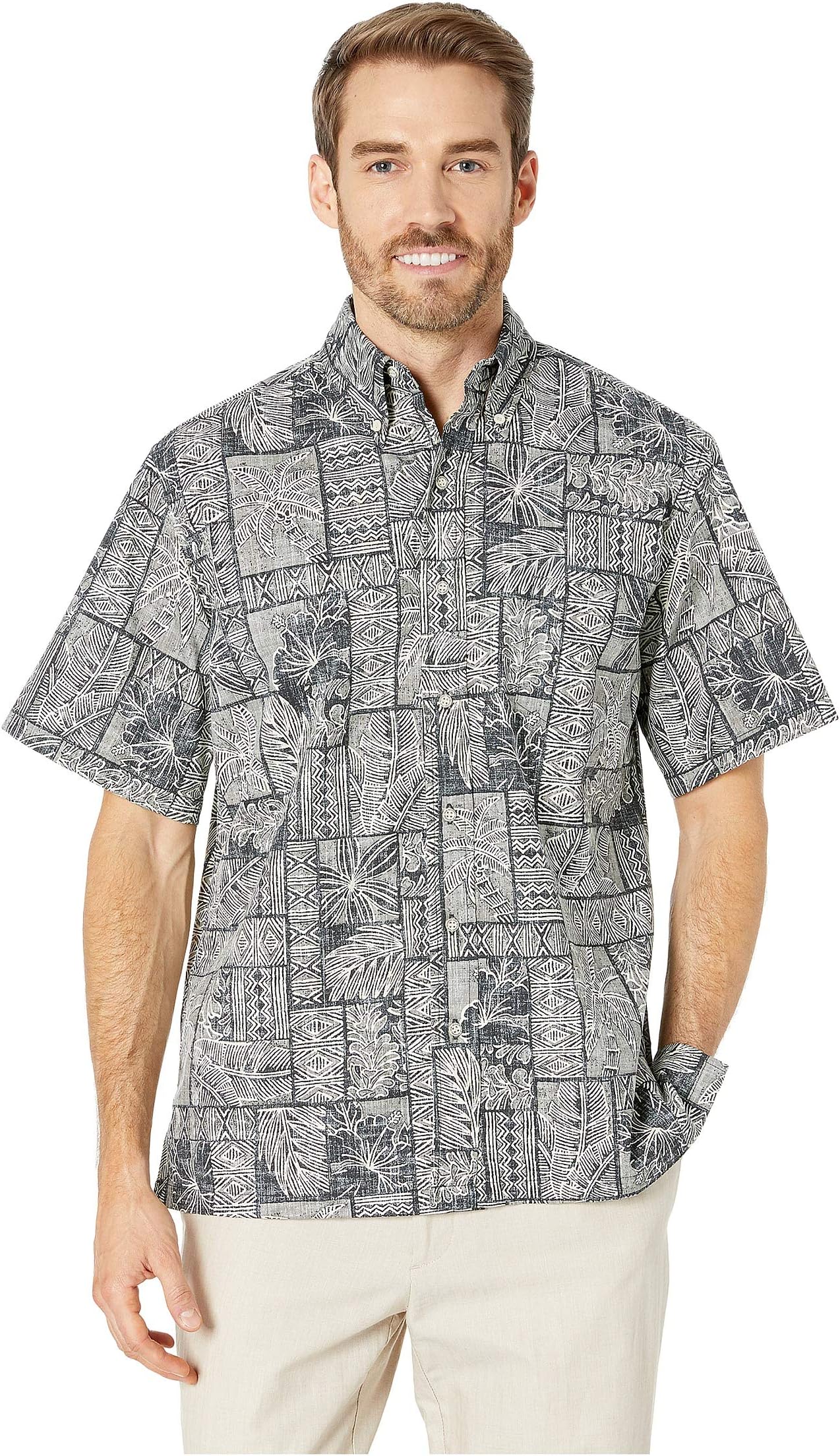 Papa-Palm Classic Fit Hawaiian Shirt