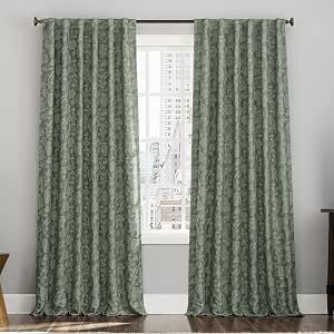 Sun Zero Brookhaven Verdunkelungsvorhang – Bestickt, Blumenmuster, 127x243,8 Cm, 2-tlg.