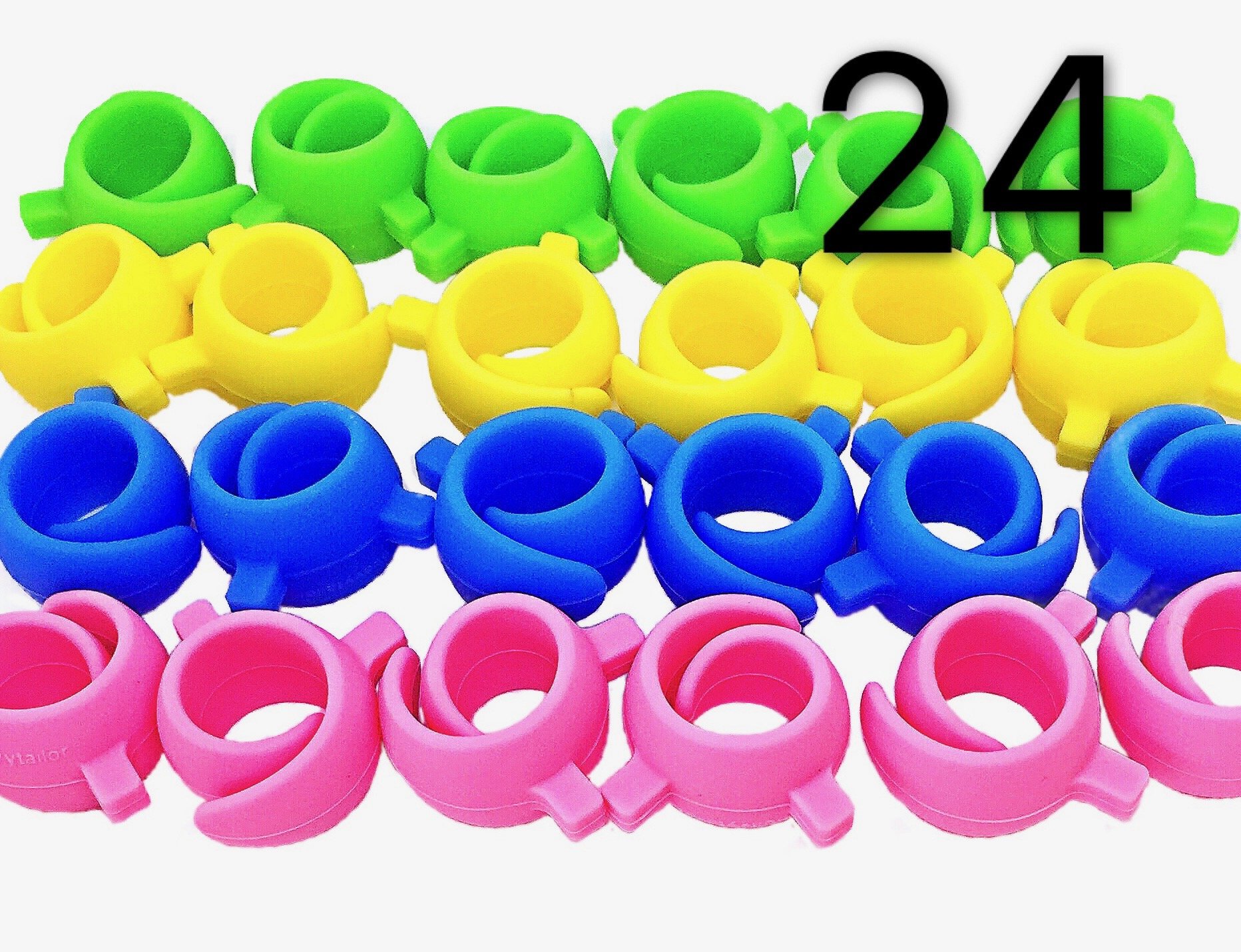 PeavyTailor 24 pcs/Pack Sewing Bobbin Small Clips Sewing Tool Accessory Color Thread Clips Holder Tool