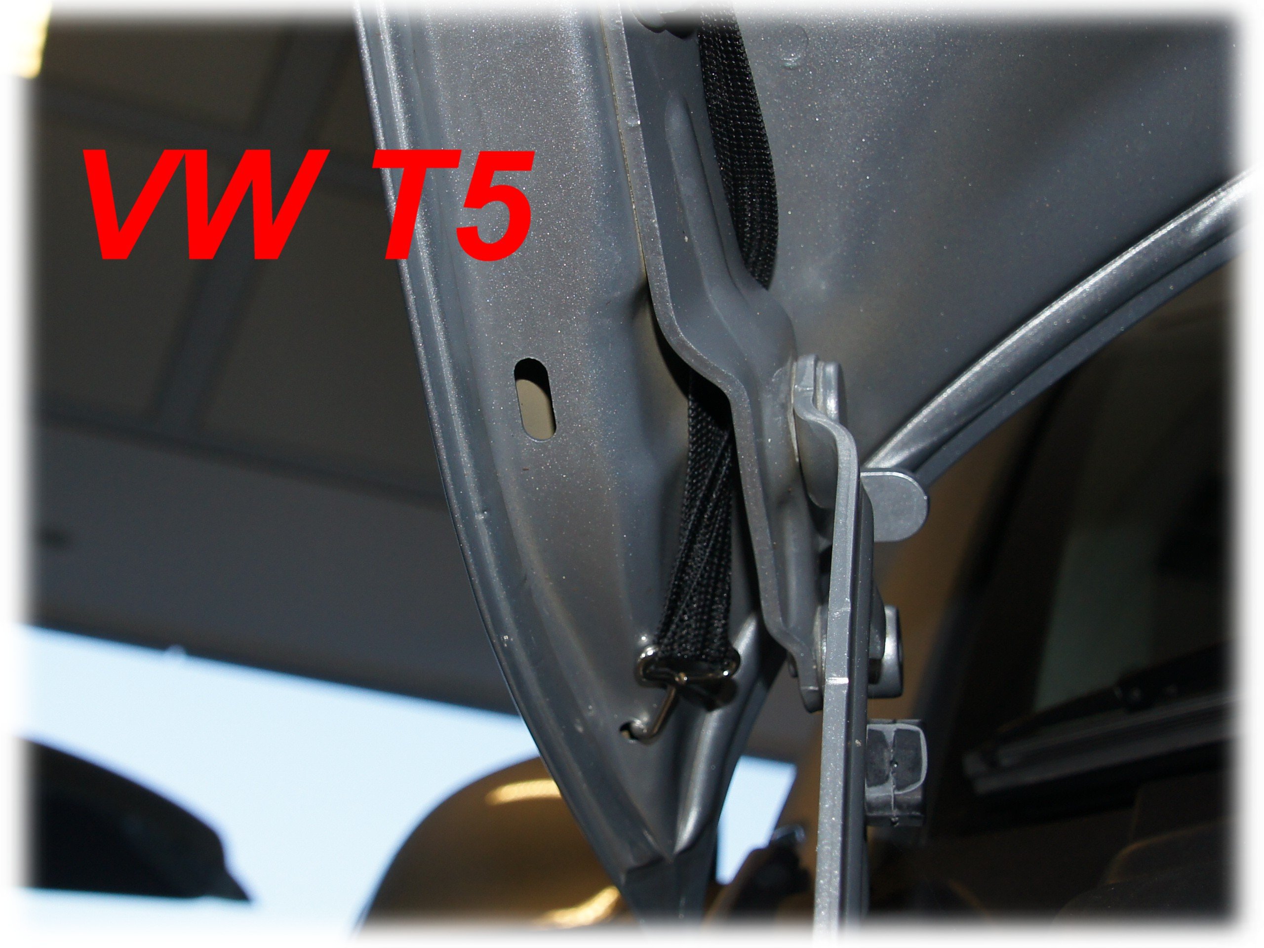 Déflecteur De Capot Pour Caravelle T5 (2009-2014) - Aérodynamique, Protection Contre Cailloux, Fixation Sans Perçage