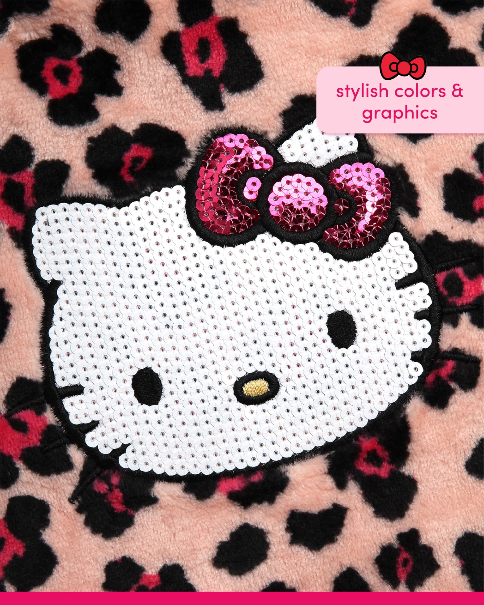 Hello Kitty Mädchen-Pullover-Set – 2-teiliges Outfit mit weichem Rundhalsausschnitt und Legging-Hosen Set für Mädchen (Größen 2T-12)